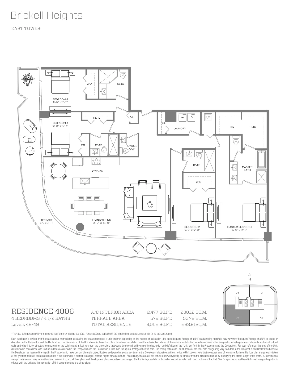 Brickell Heights floor plan Plan 26