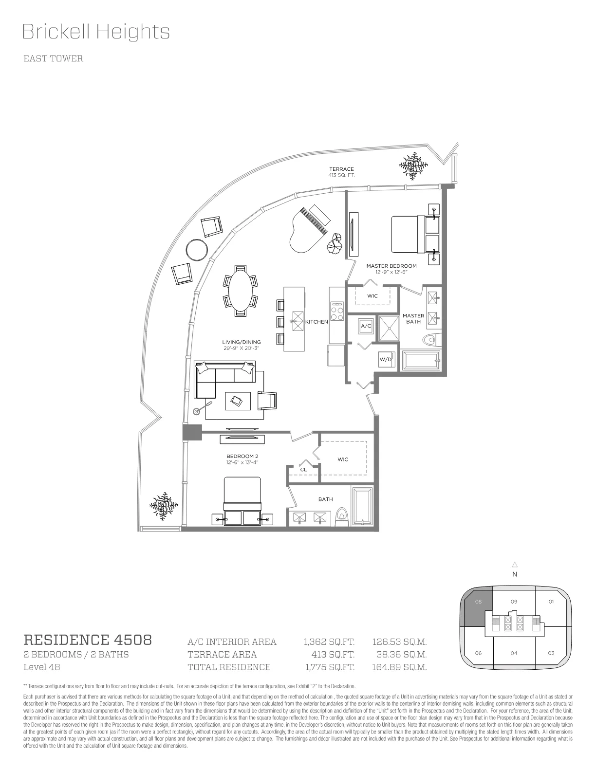 Brickell Heights floor plan Plan 28