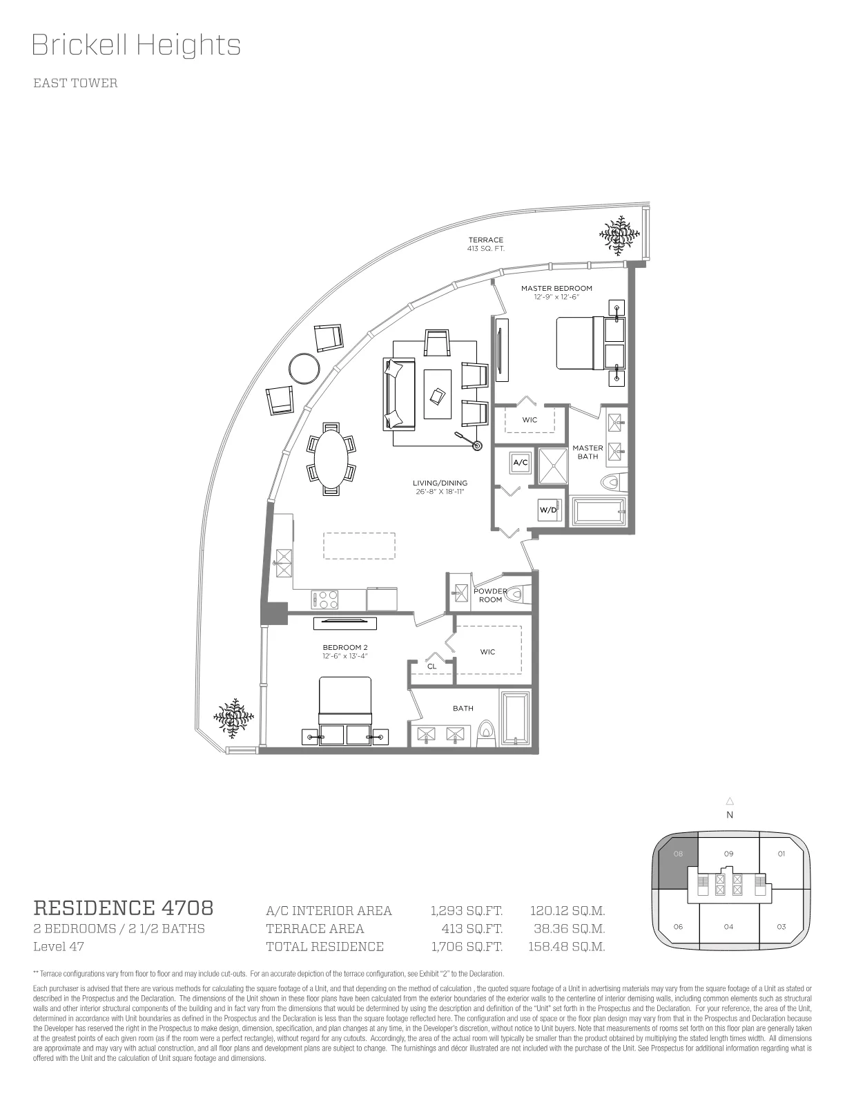 Brickell Heights floor plan Plan 30