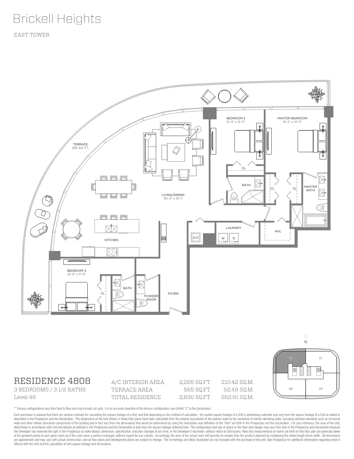 Brickell Heights floor plan Plan 31