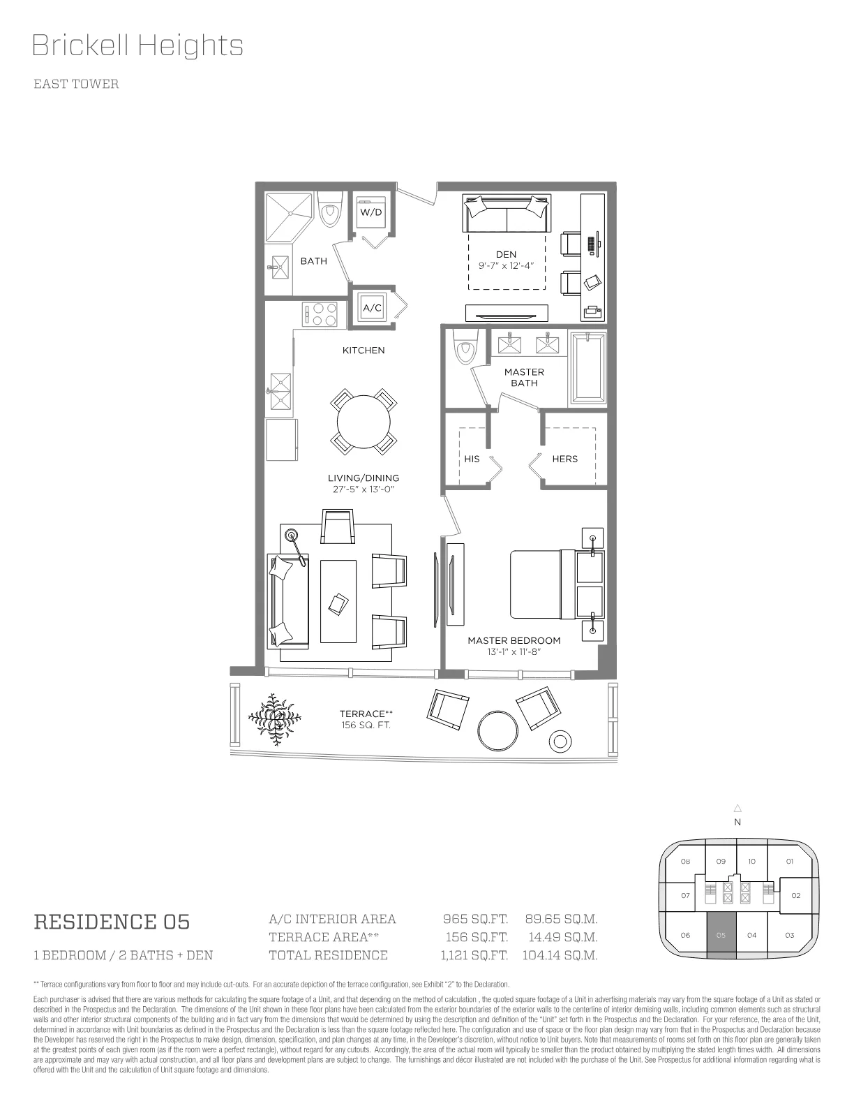 Brickell Heights floor plan Plan 5