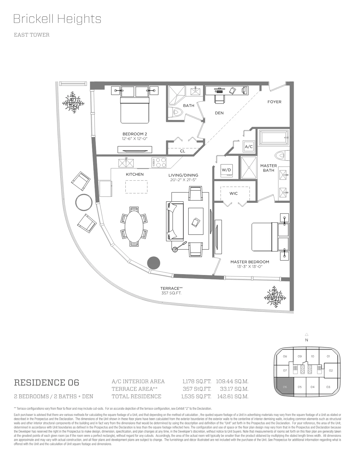 Brickell Heights floor plan Plan 6