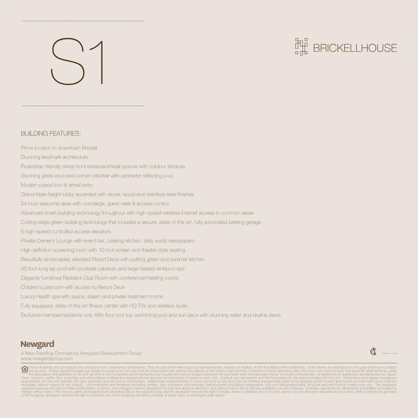 Brickell House floor plan Plan 1