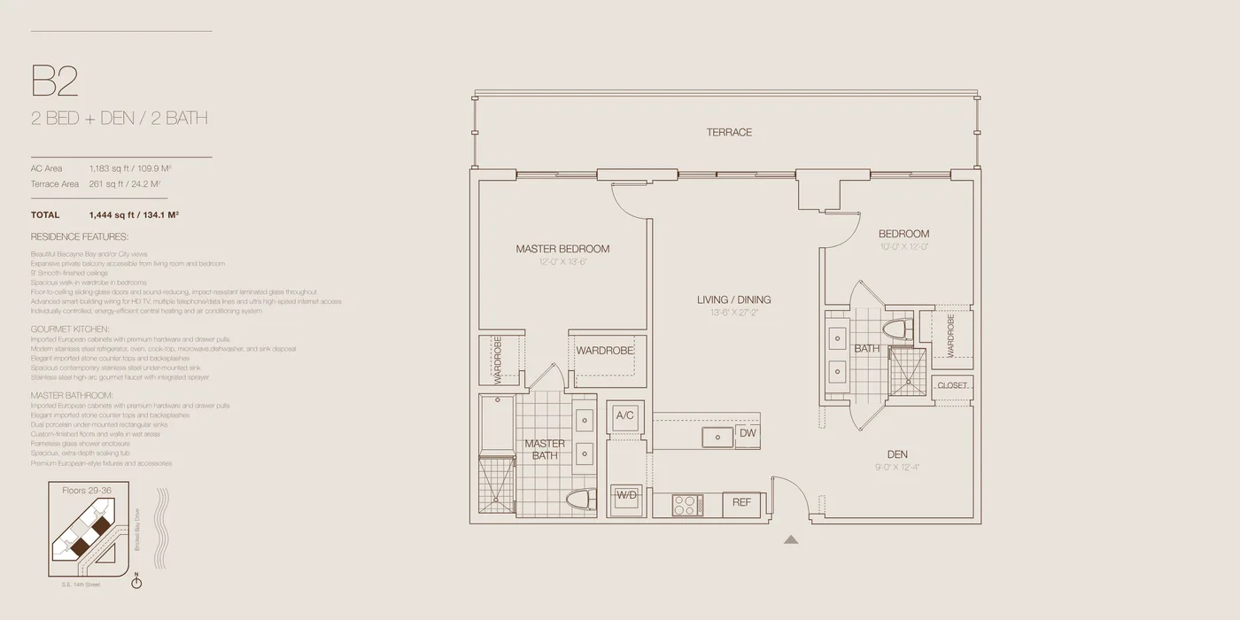 Brickell House floor plan Plan 10