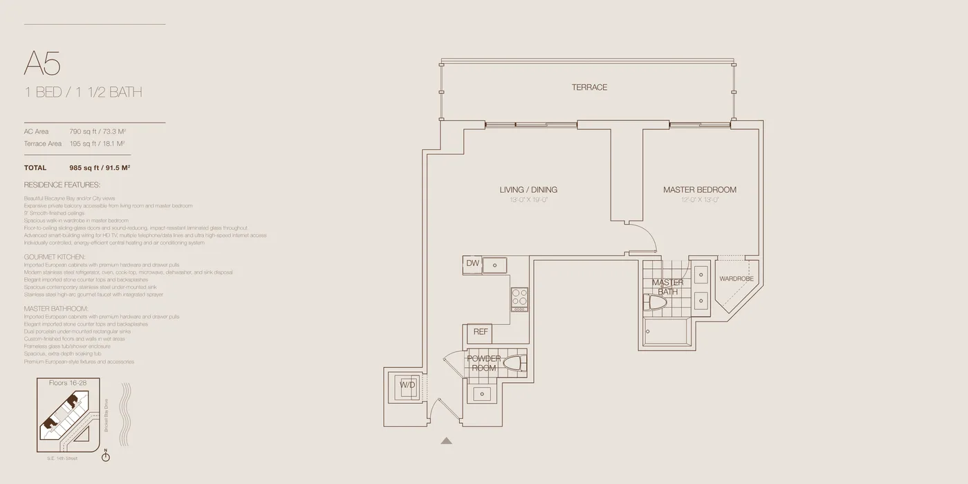 Brickell House floor plan Plan 12
