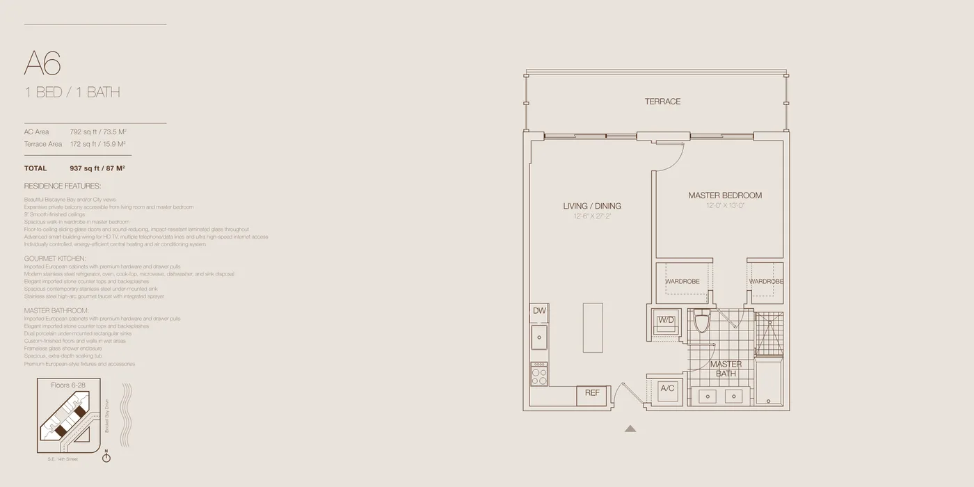 Brickell House floor plan Plan 14