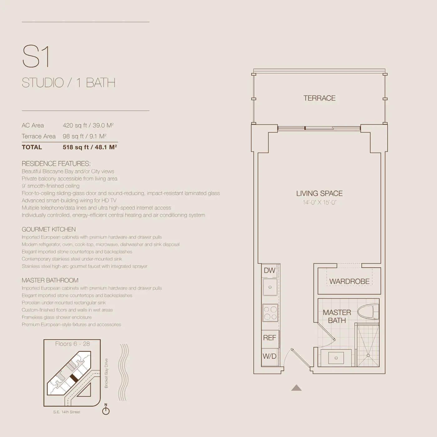 Brickell House floor plan Plan 2