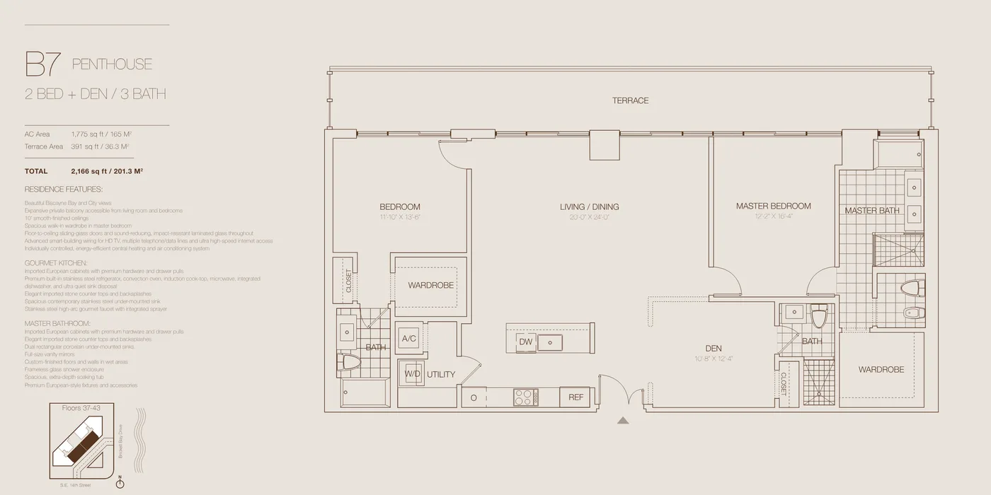Brickell House floor plan Plan 4