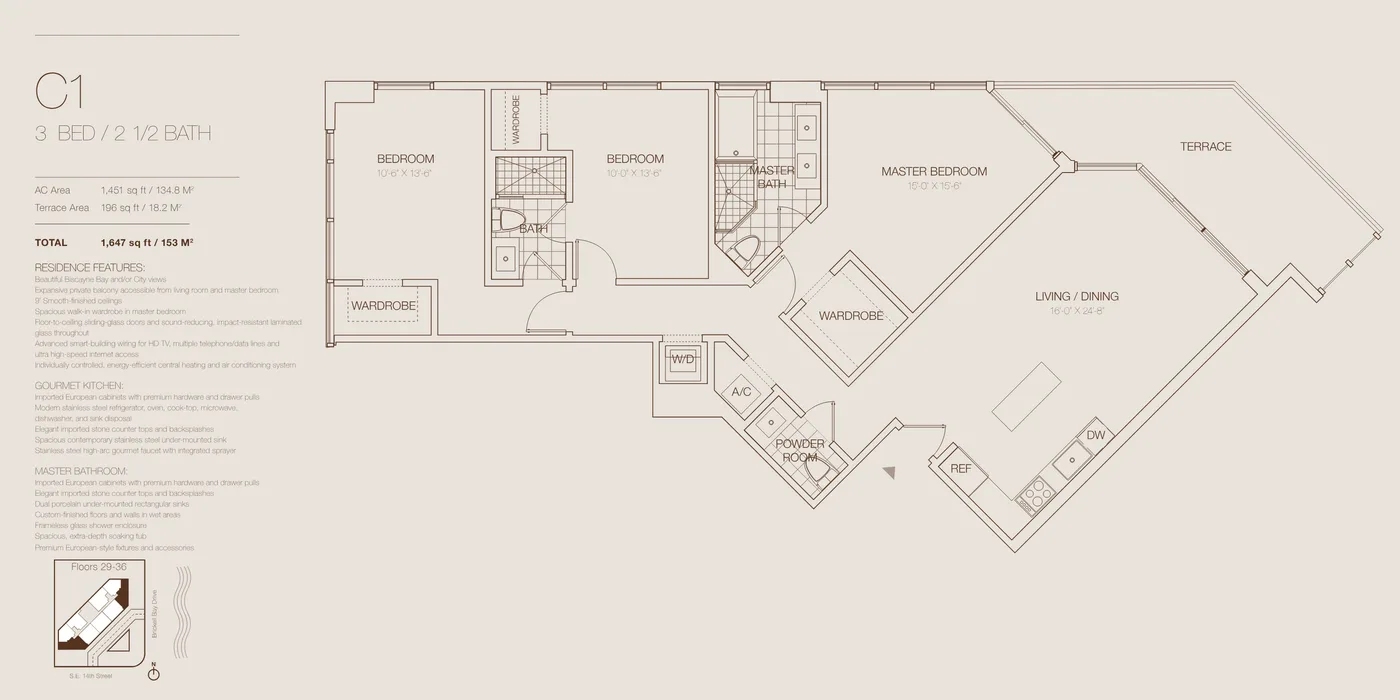 Brickell House floor plan Plan 6