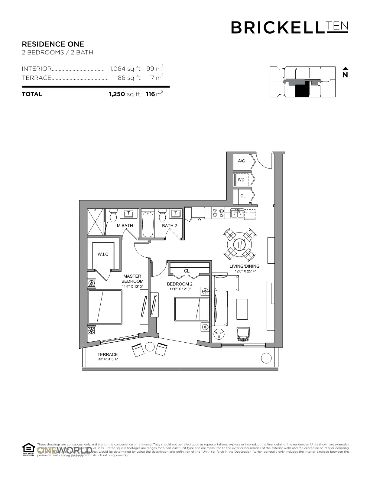 Brickell Ten floor plan Plan 1