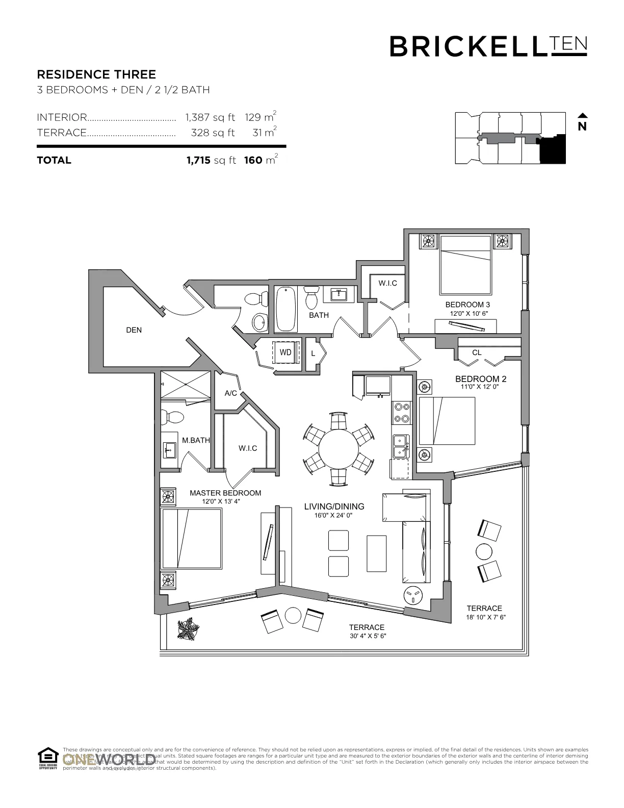 Brickell Ten floor plan Plan 3