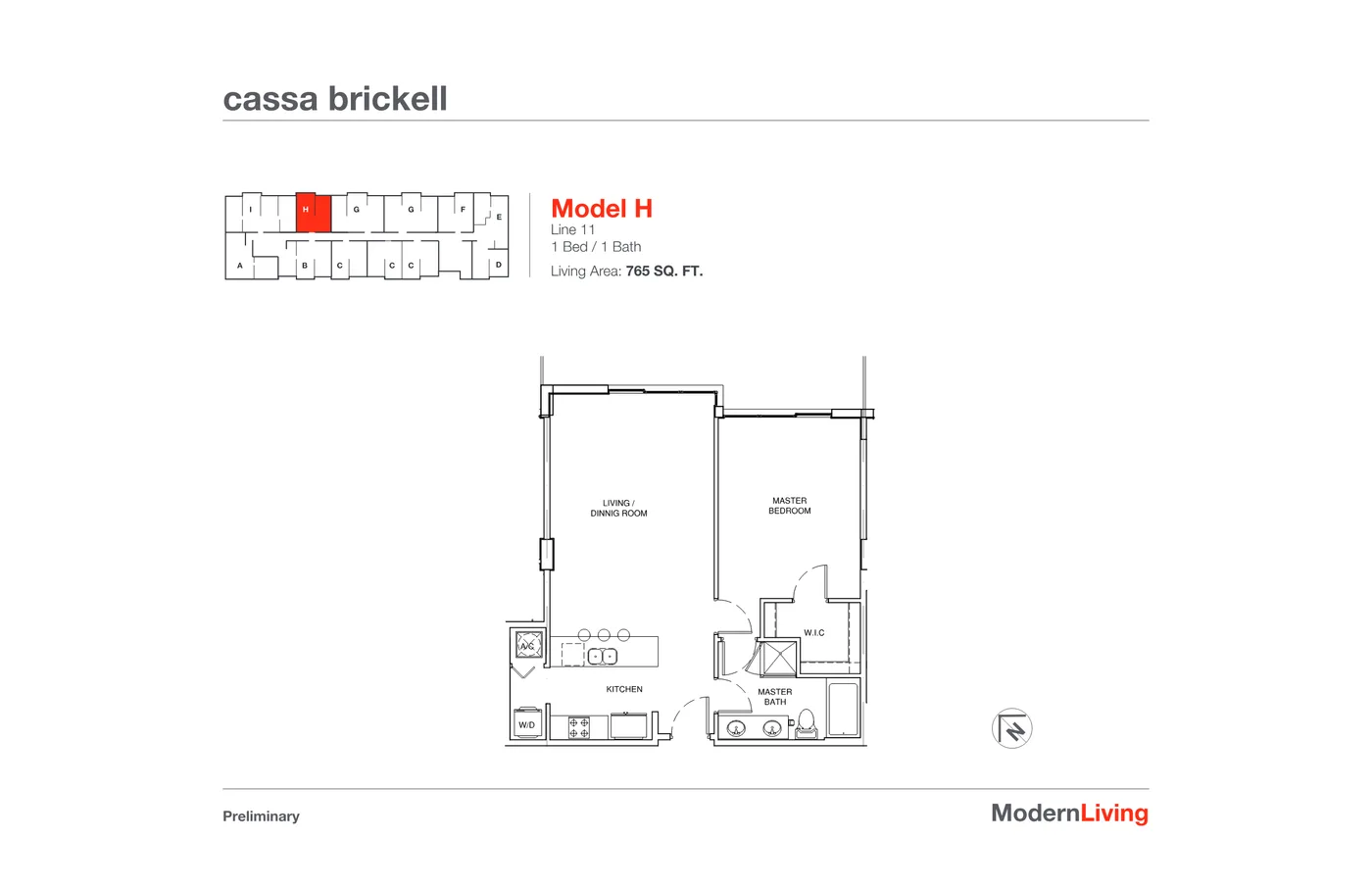 Cassa Brickell floor plan Plan 10