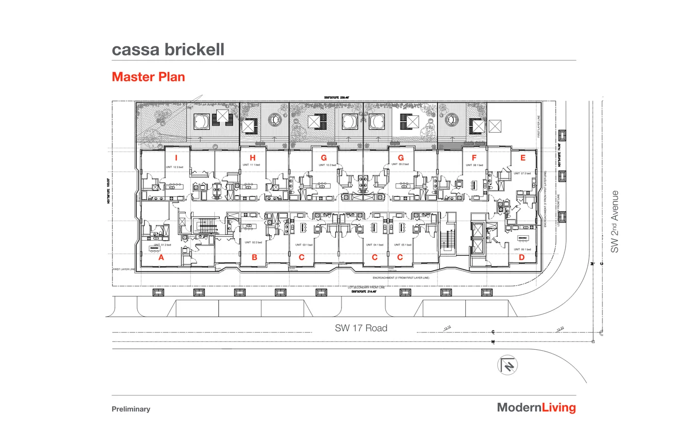 Cassa Brickell floor plan Plan 2