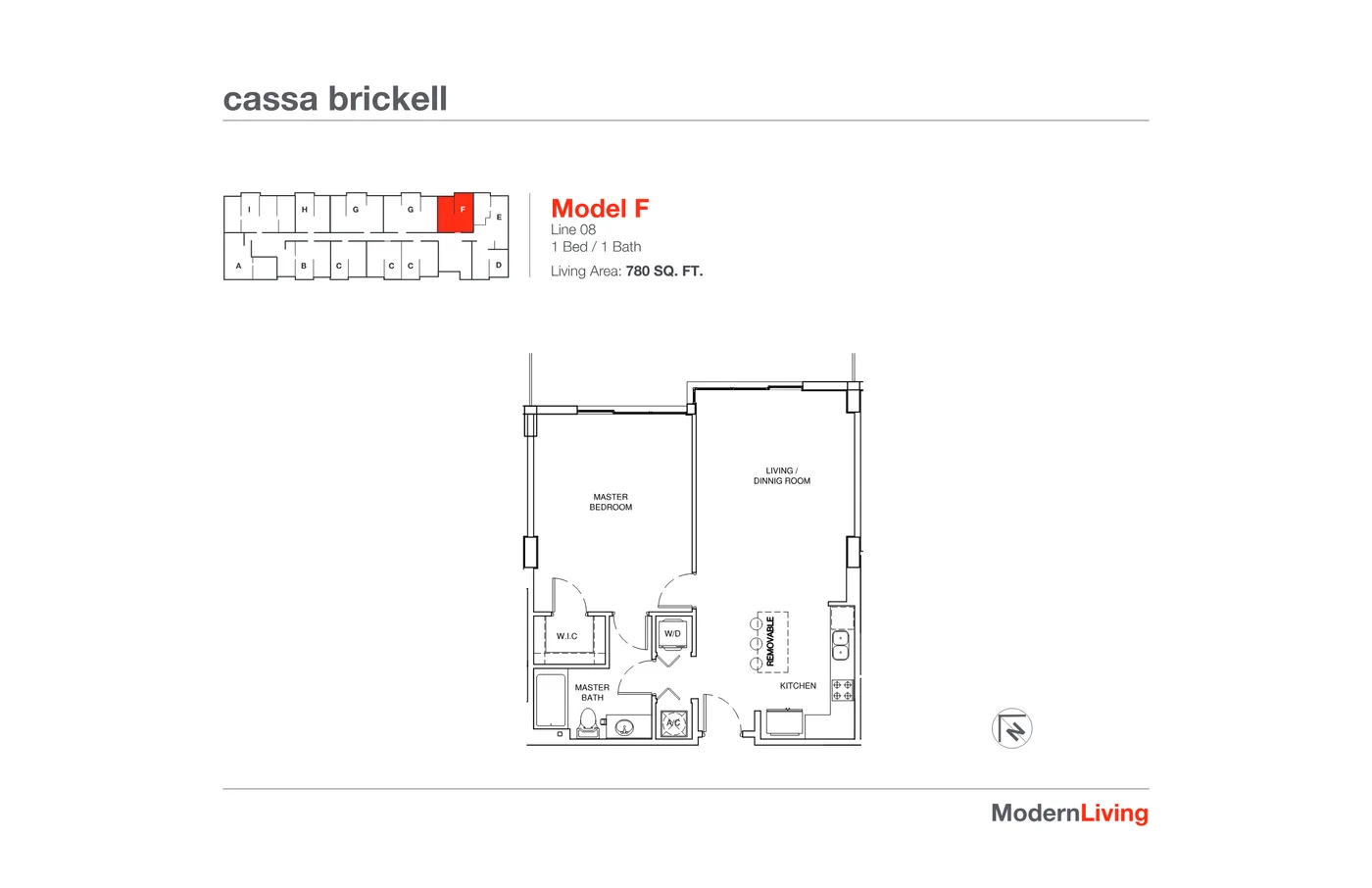 Cassa Brickell floor plan Plan 8