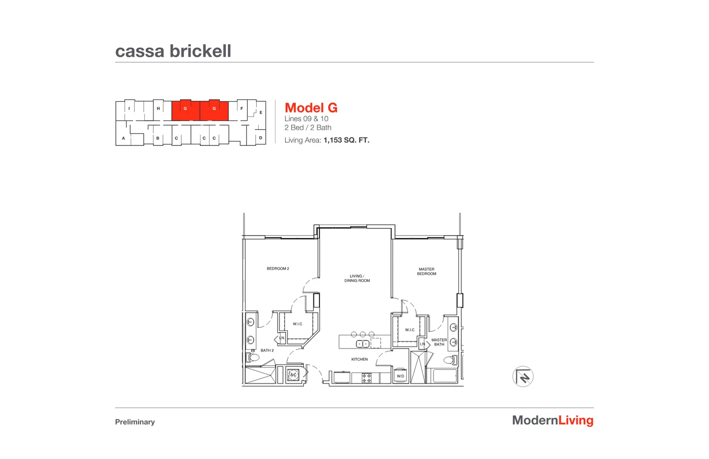 Cassa Brickell floor plan Plan 9