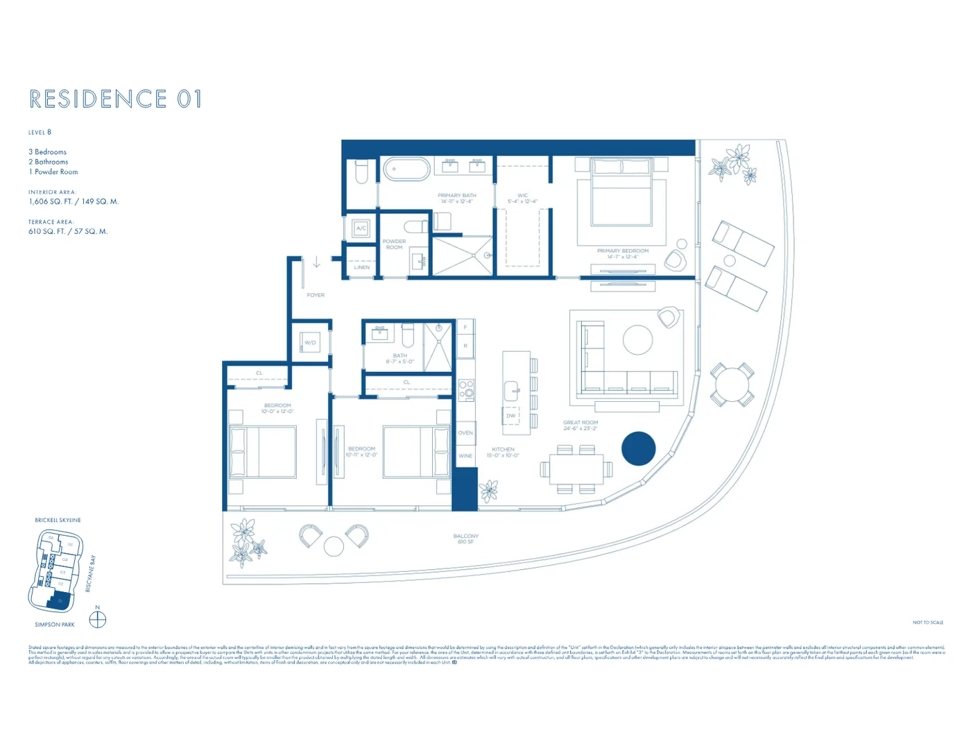 Cipriani Residences Miami floor plan Plan 1