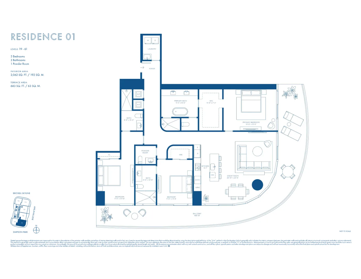 Cipriani Residences Miami floor plan Plan 3