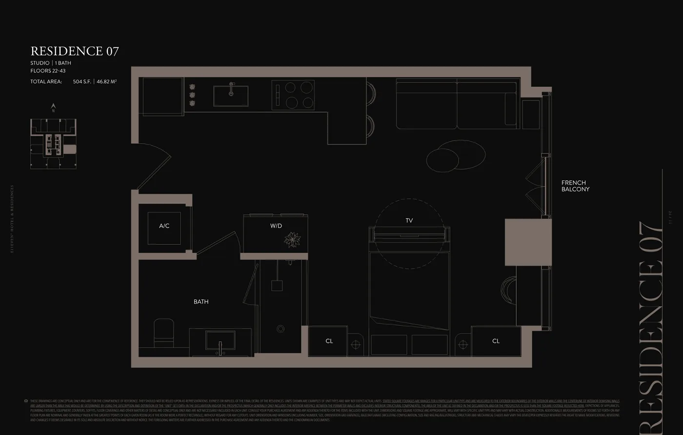 E11EVEN Hotel & Residences Miami floor plan Plan 12