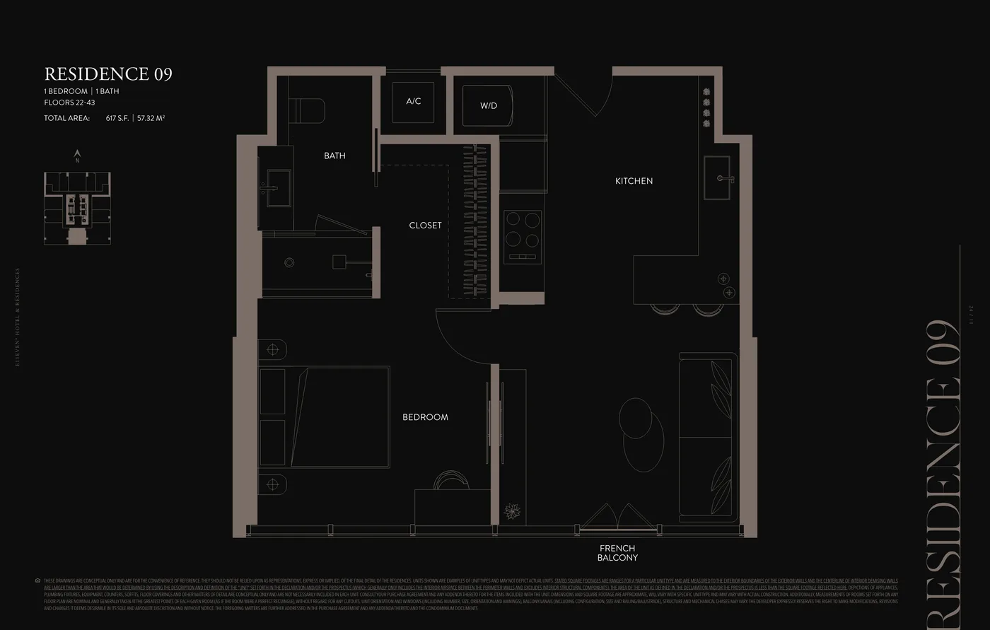 E11EVEN Hotel & Residences Miami floor plan Plan 16