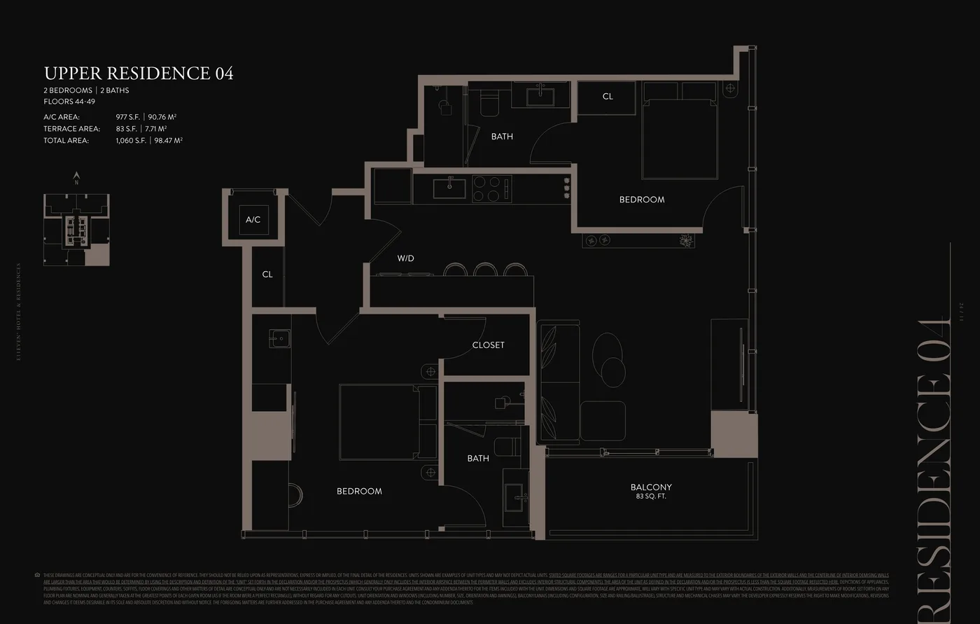 E11EVEN Hotel & Residences Miami floor plan Plan 30
