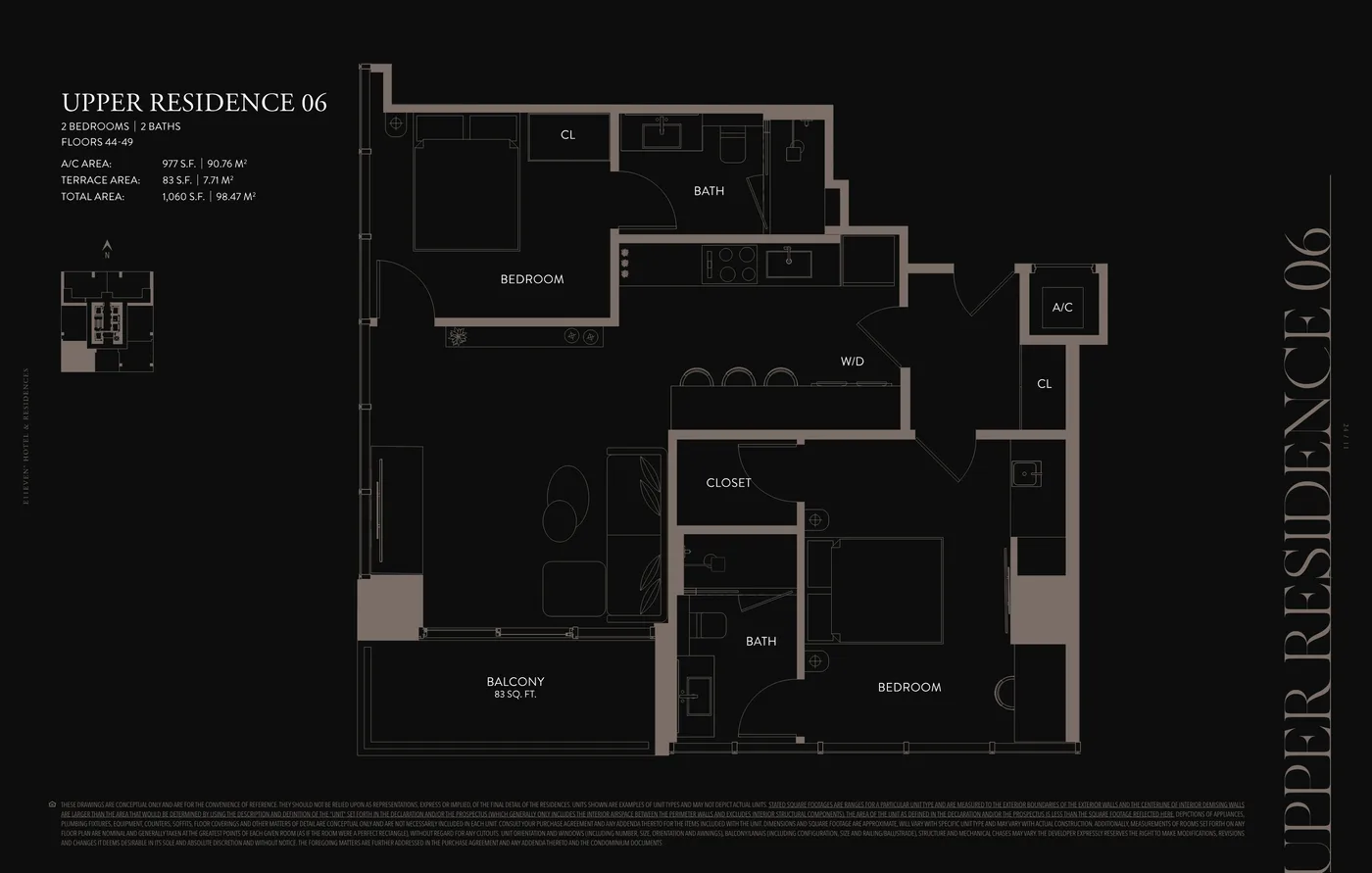 E11EVEN Hotel & Residences Miami floor plan Plan 34