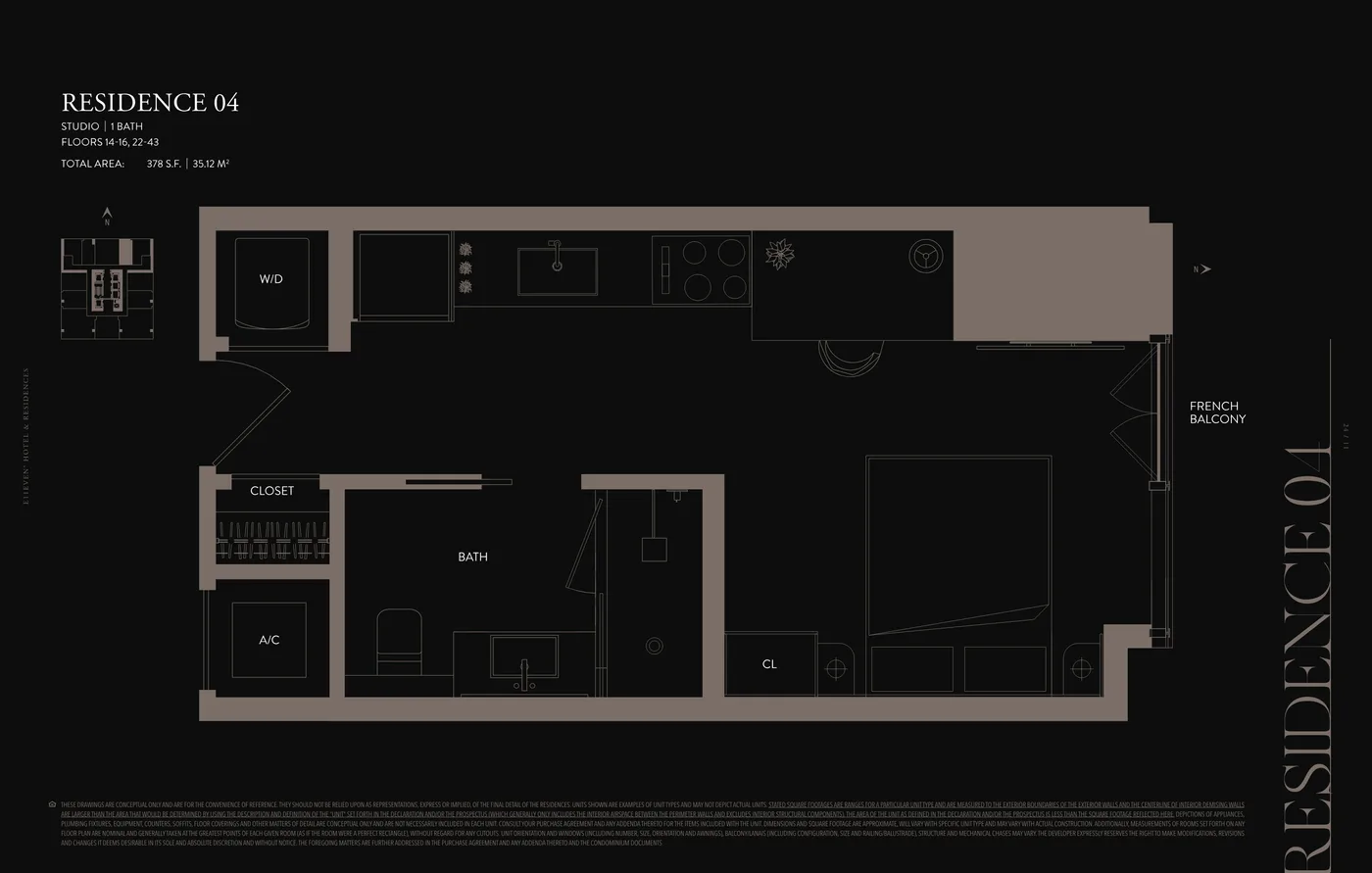 E11EVEN Hotel & Residences Miami floor plan Plan 6