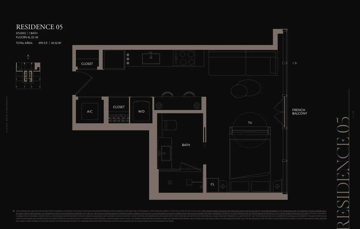 E11EVEN Hotel & Residences Miami floor plan Plan 8