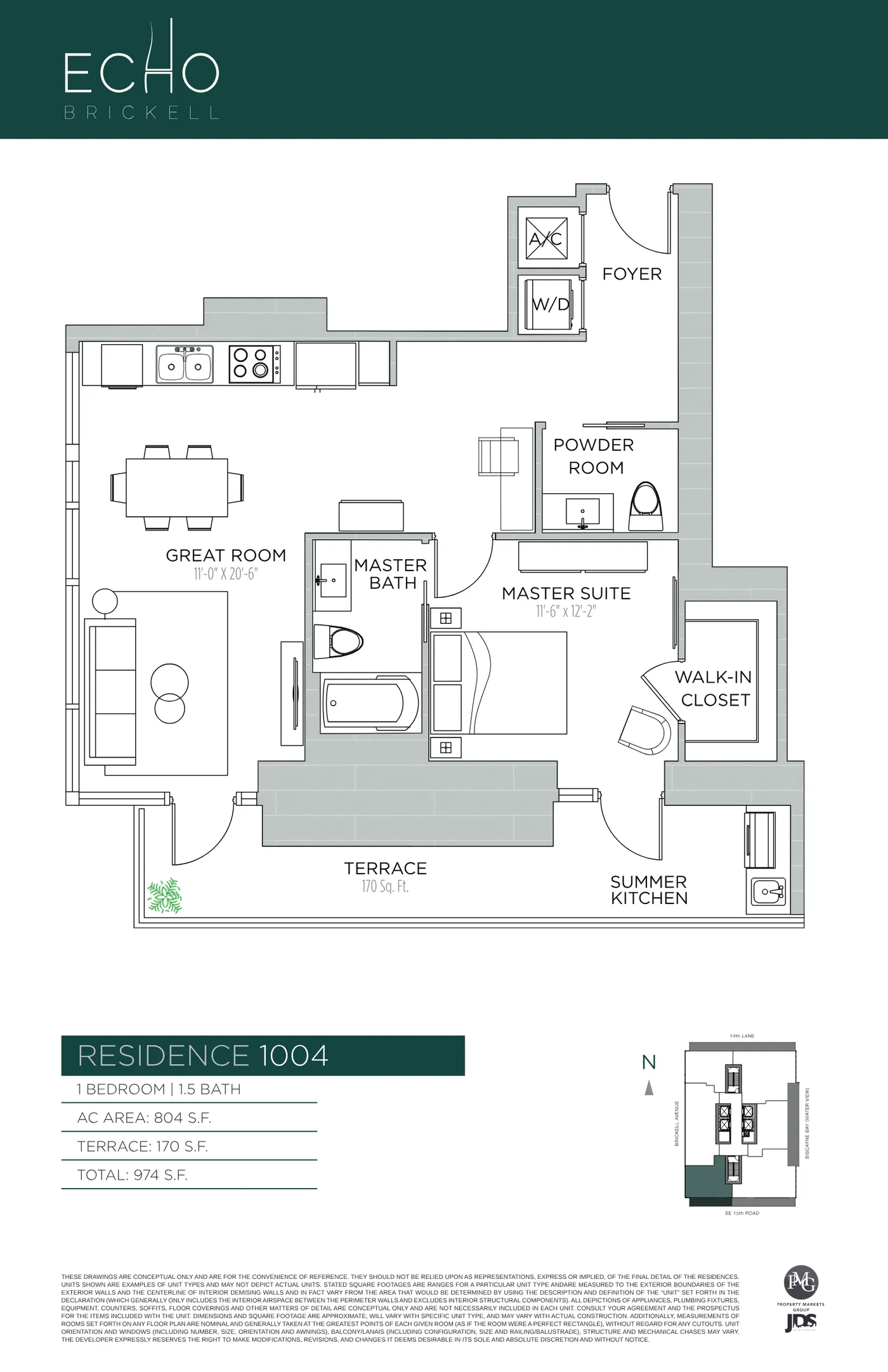 Echo Brickell floor plan Plan 10