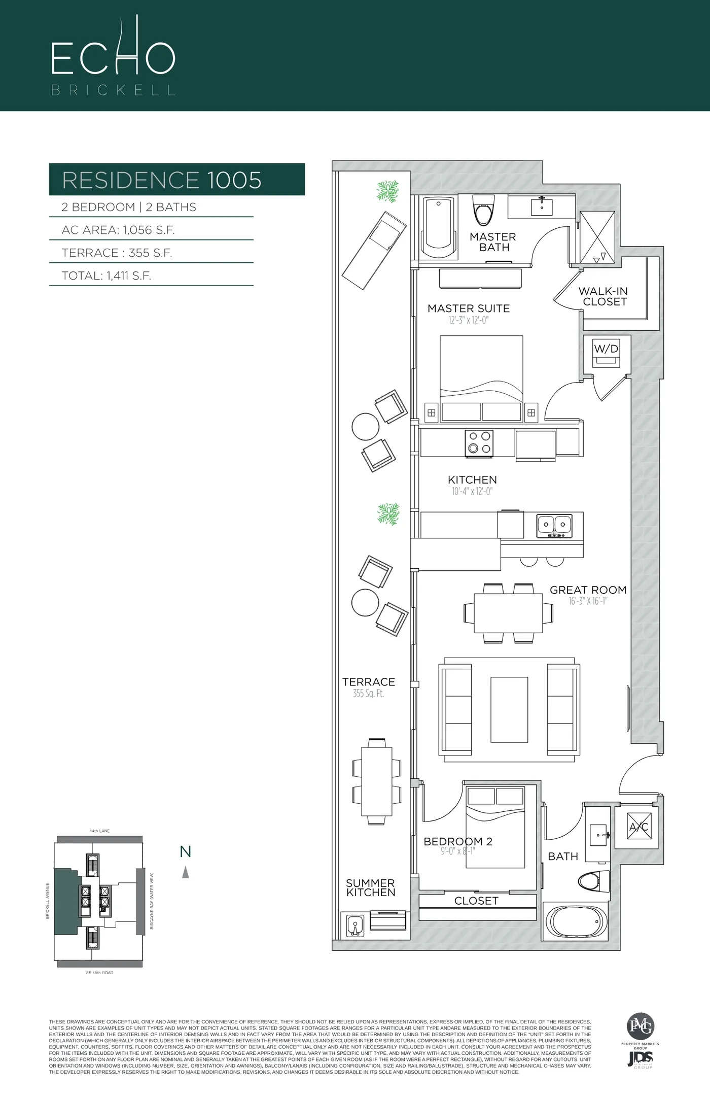 Echo Brickell floor plan Plan 11