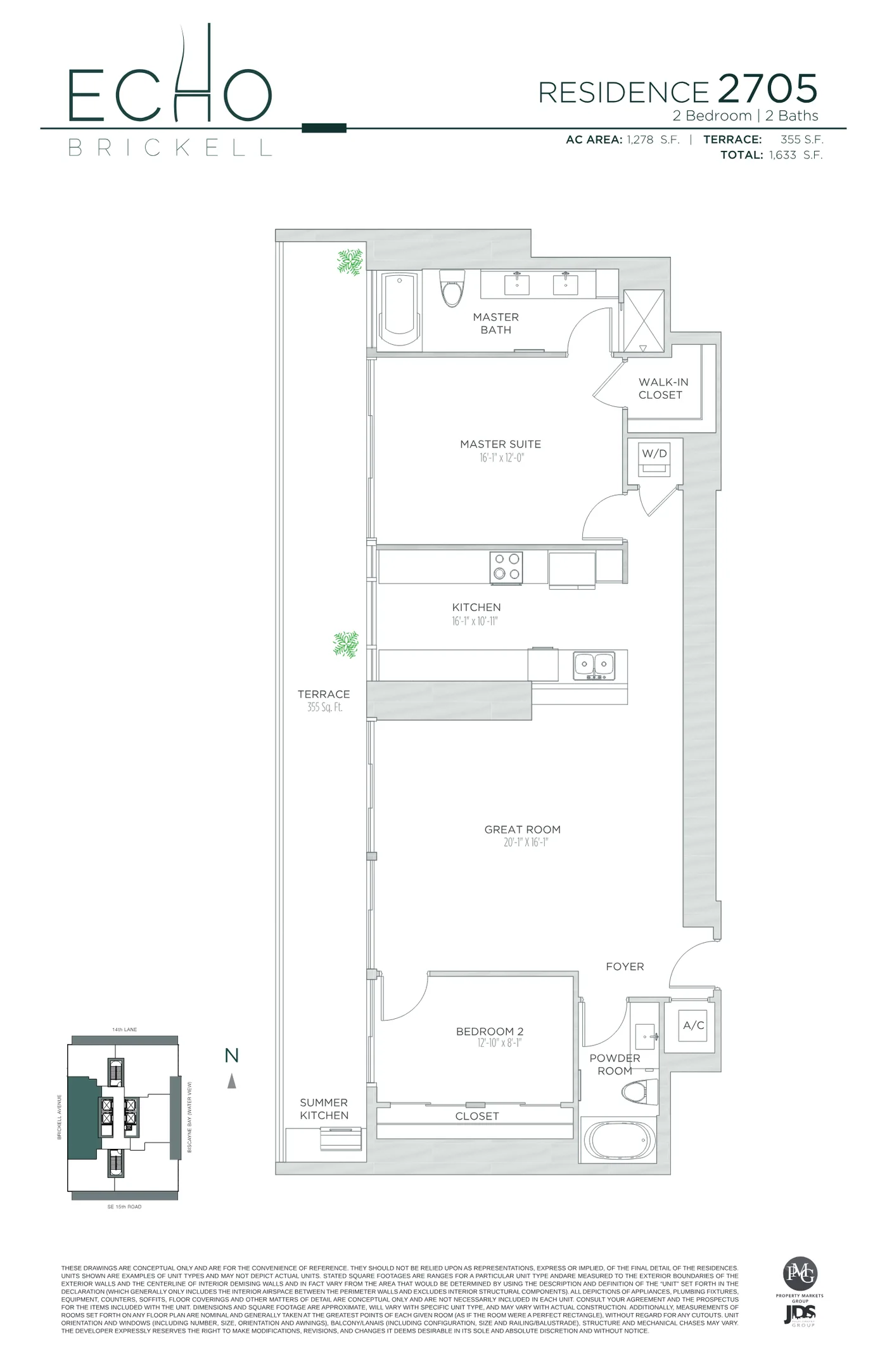 Echo Brickell floor plan Plan 113