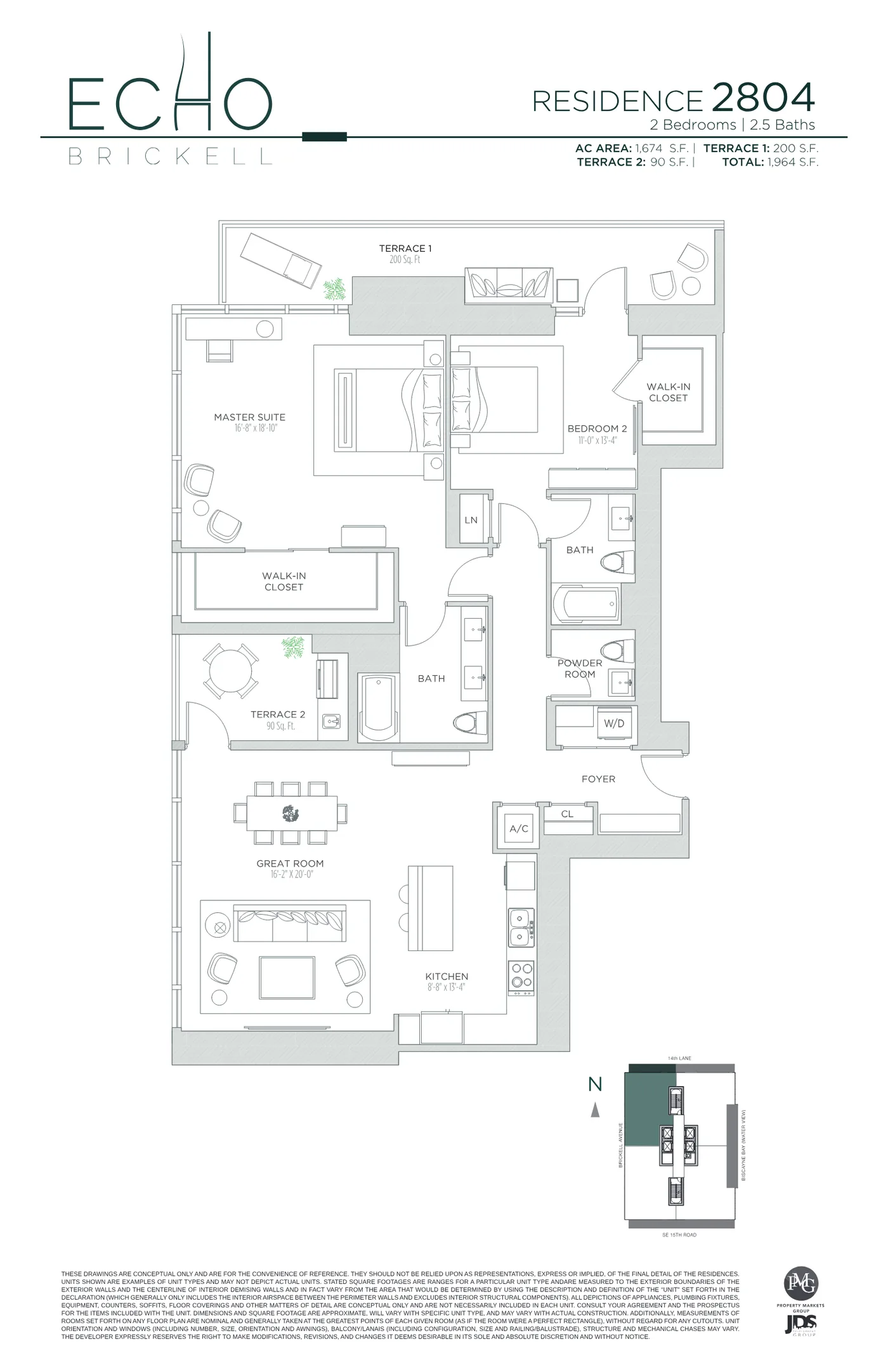 Echo Brickell floor plan Plan 118