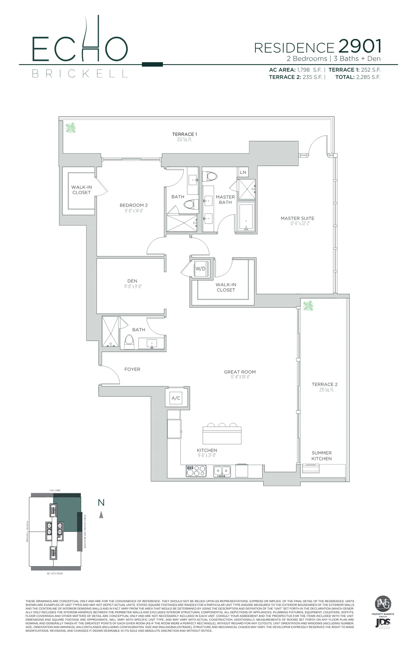 Echo Brickell floor plan Plan 119