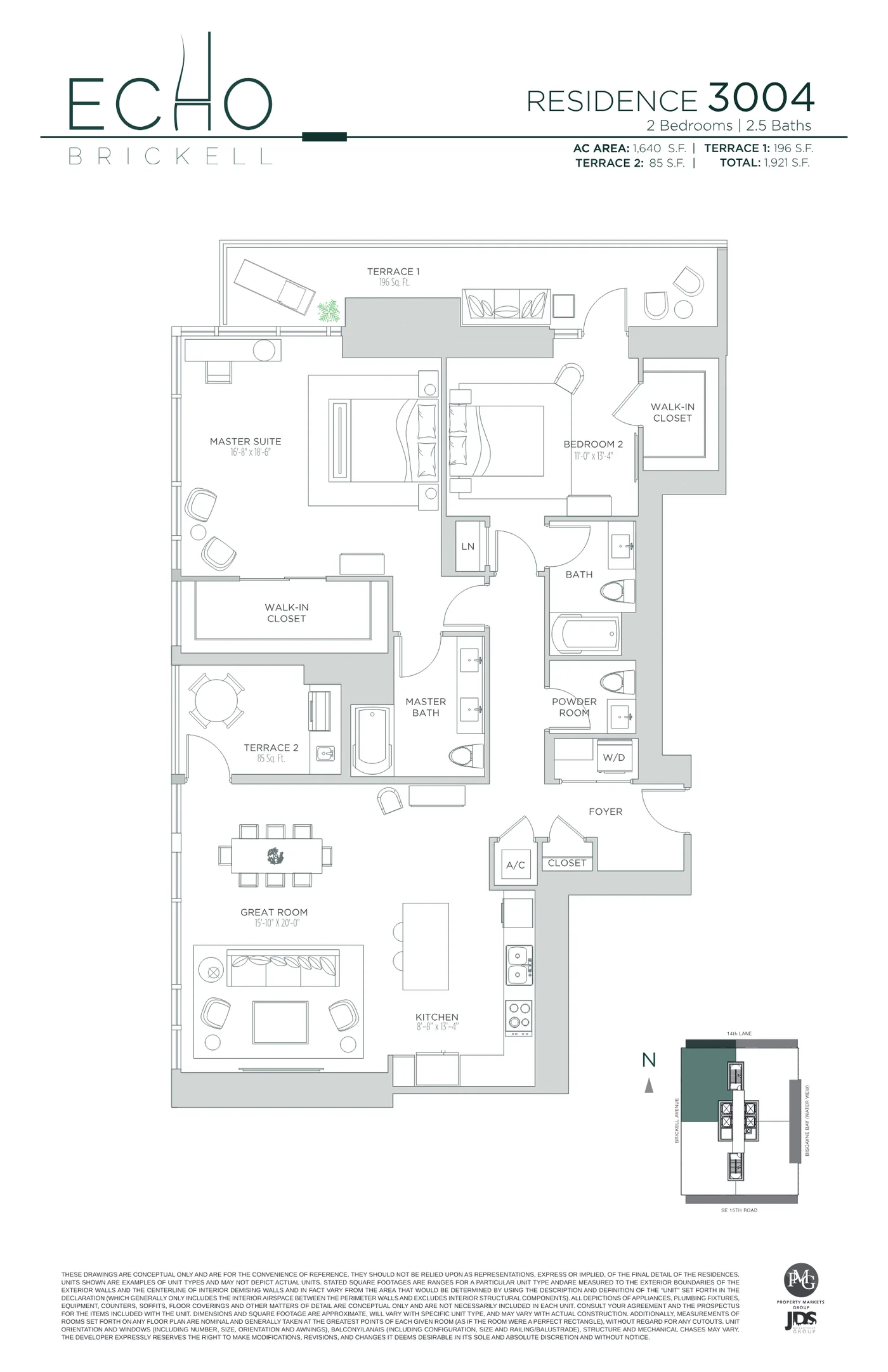 Echo Brickell floor plan Plan 126