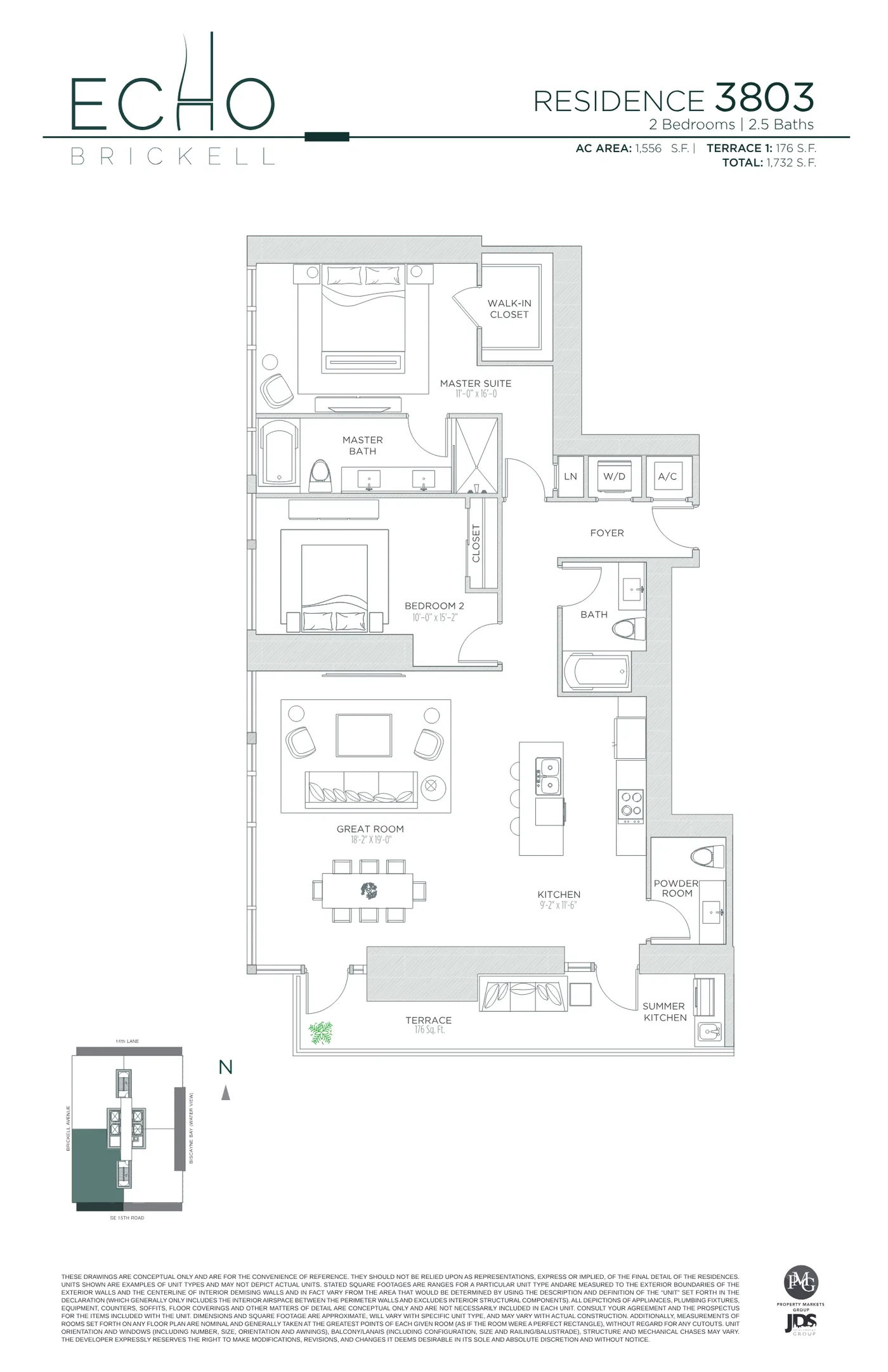 Echo Brickell floor plan Plan 137