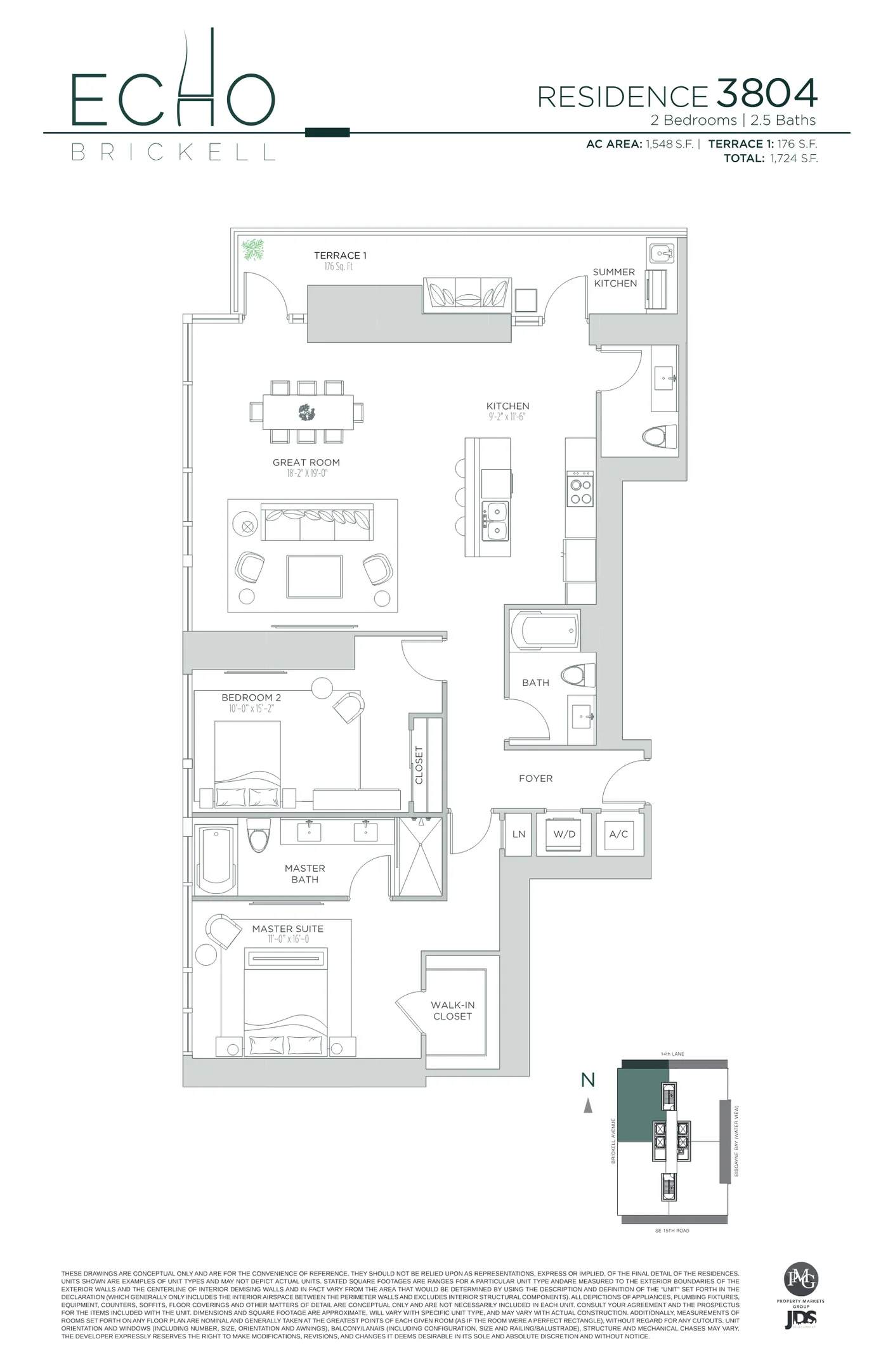 Echo Brickell floor plan Plan 138