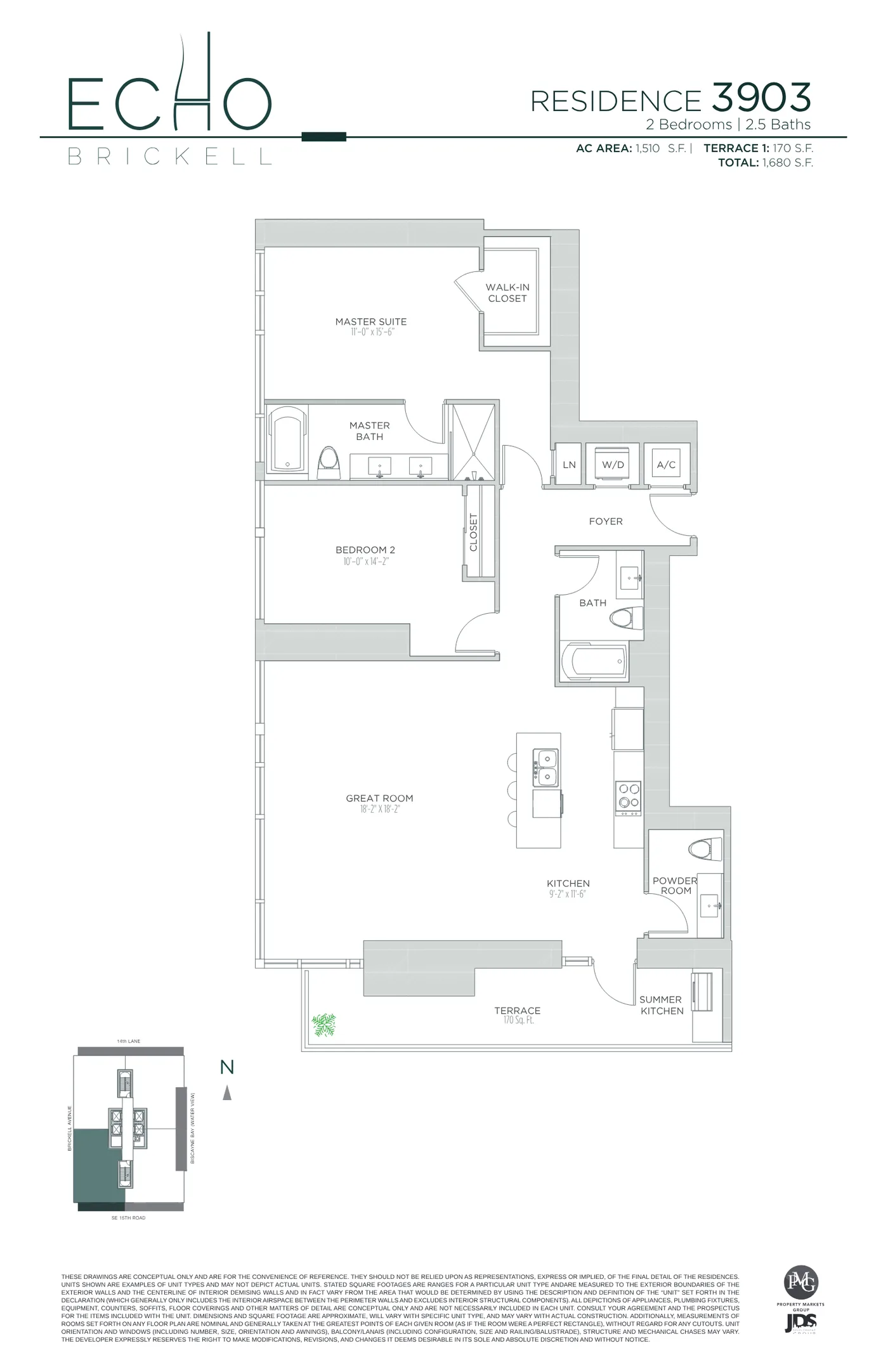 Echo Brickell floor plan Plan 141
