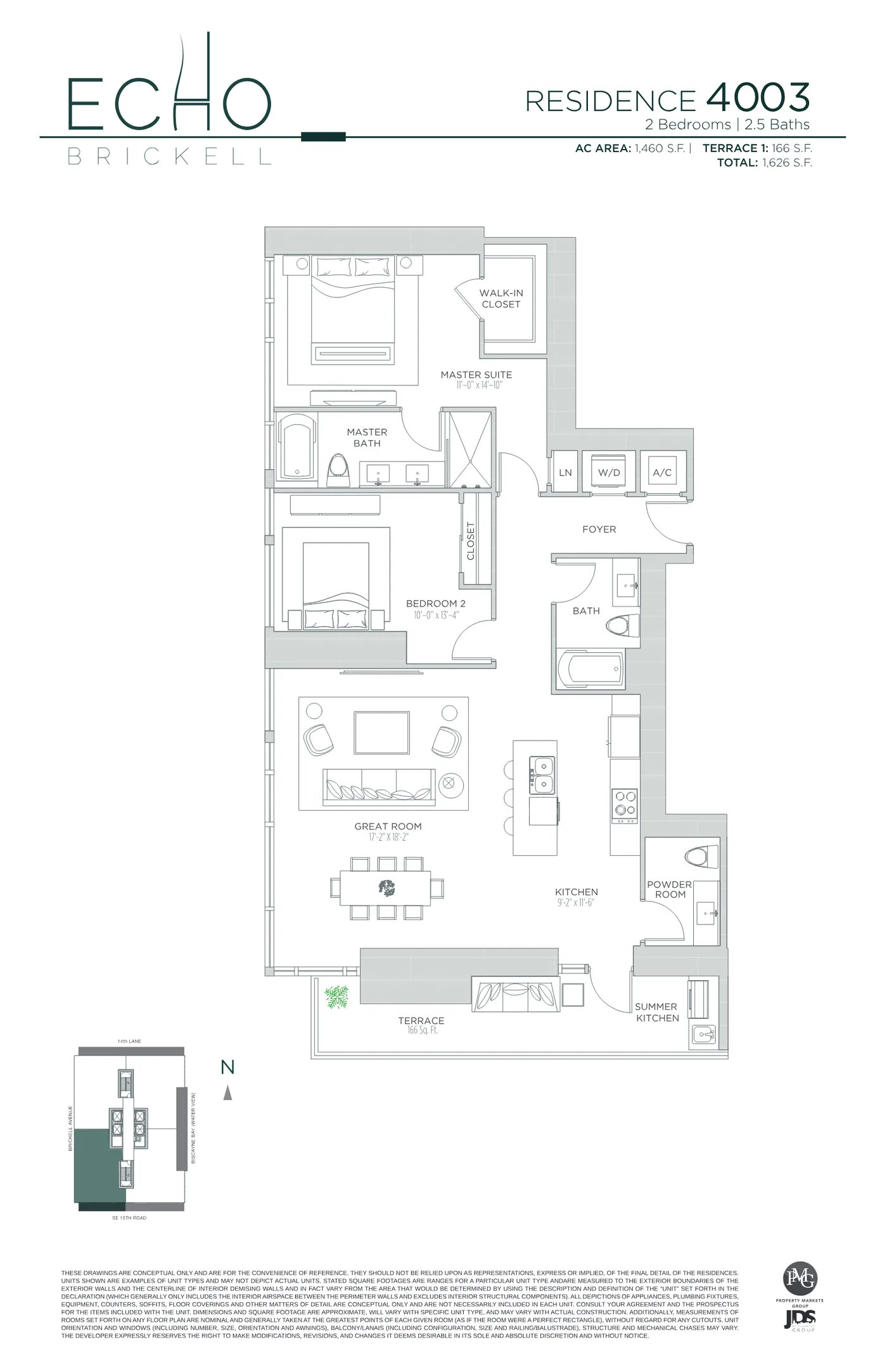 Echo Brickell floor plan Plan 145