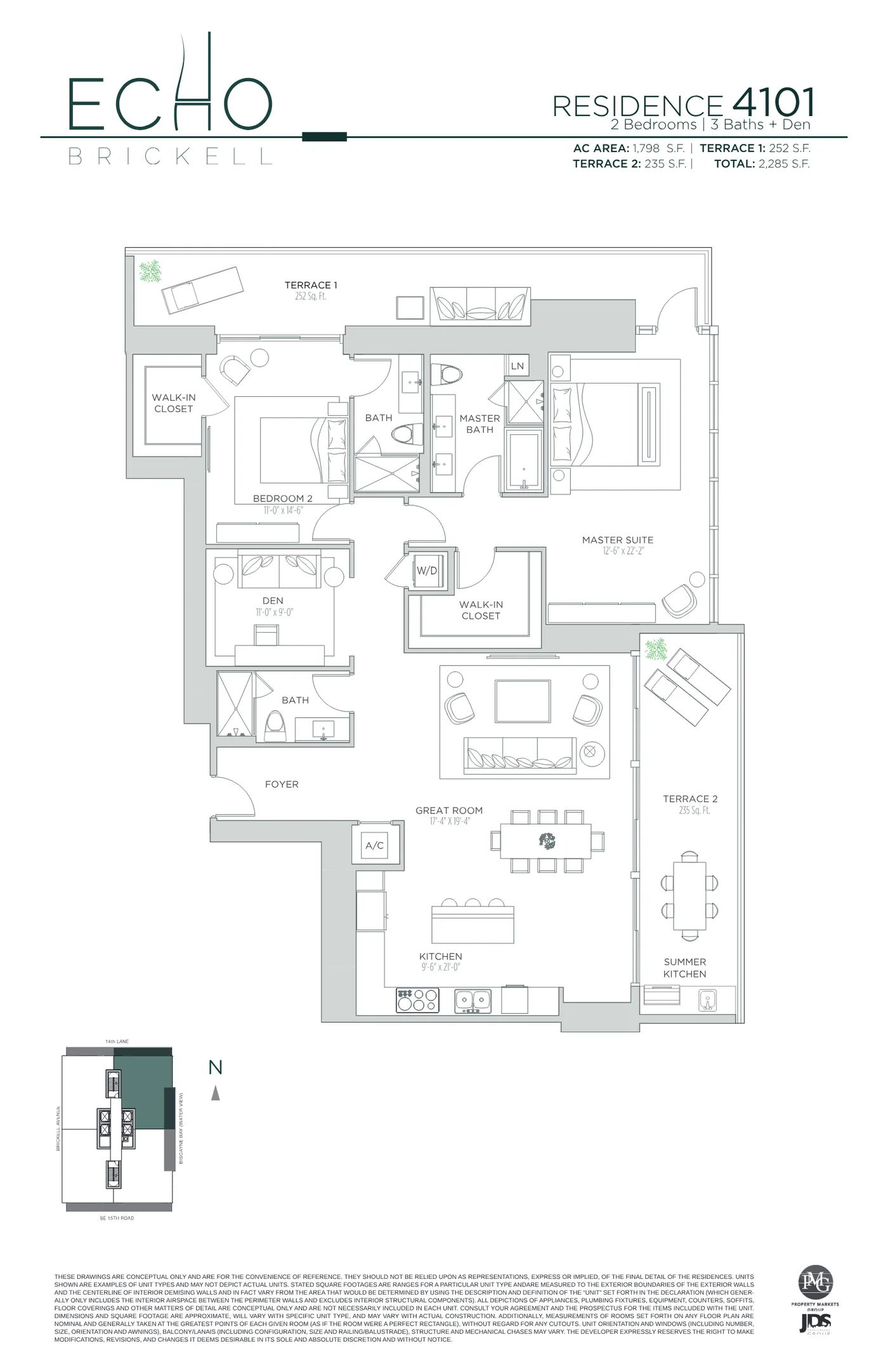 Echo Brickell floor plan Plan 147