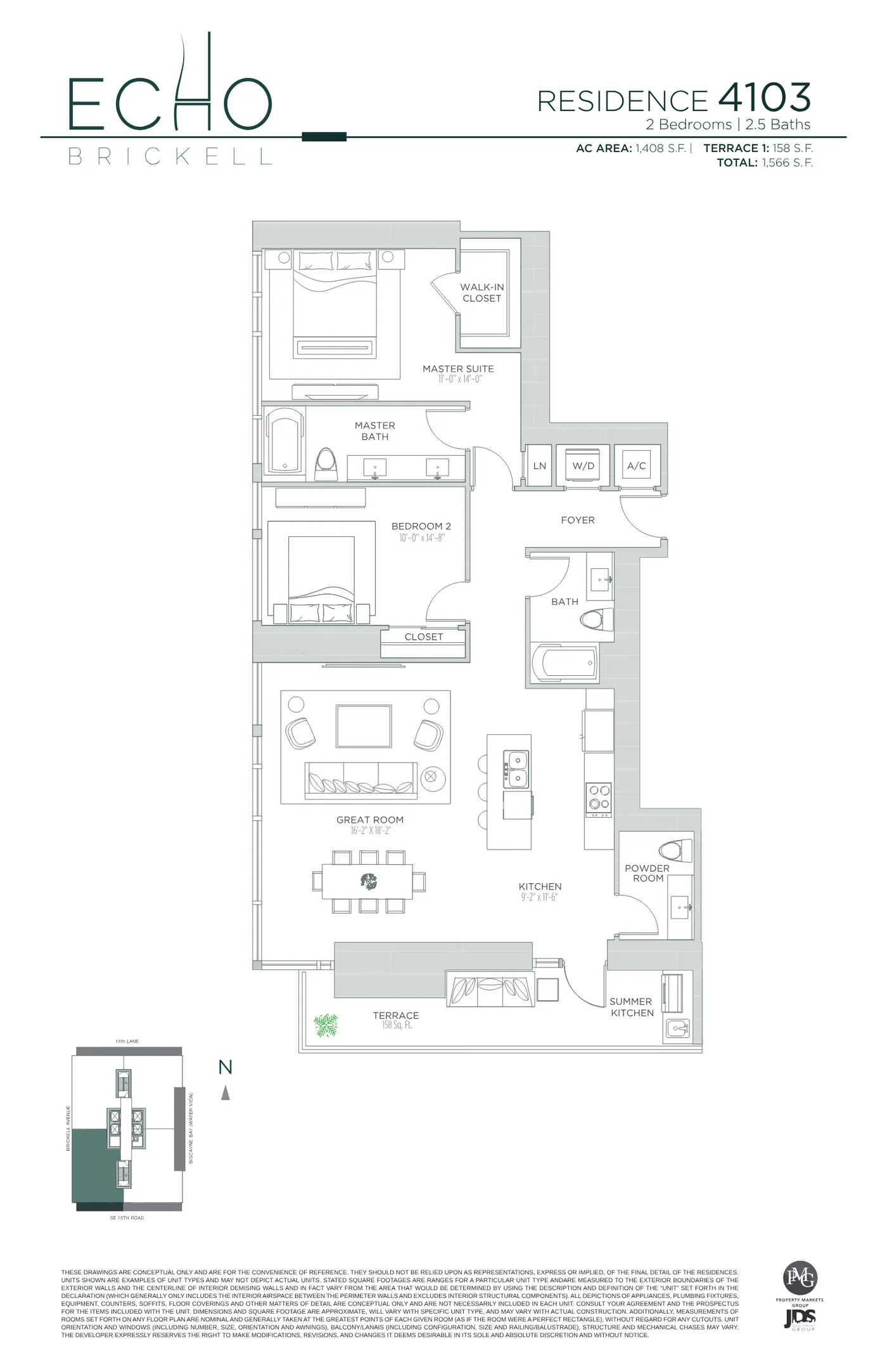 Echo Brickell floor plan Plan 149