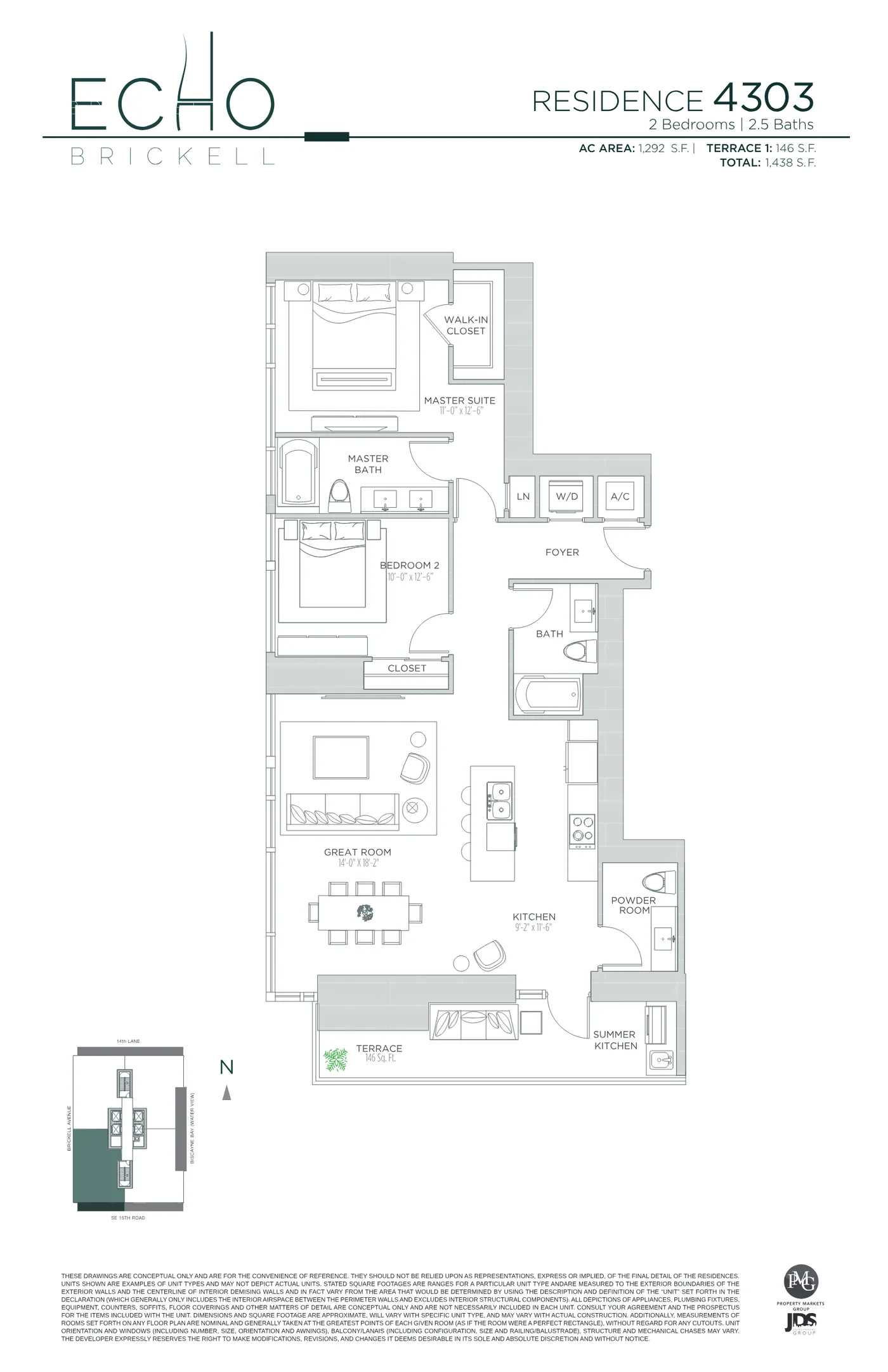 Echo Brickell floor plan Plan 157
