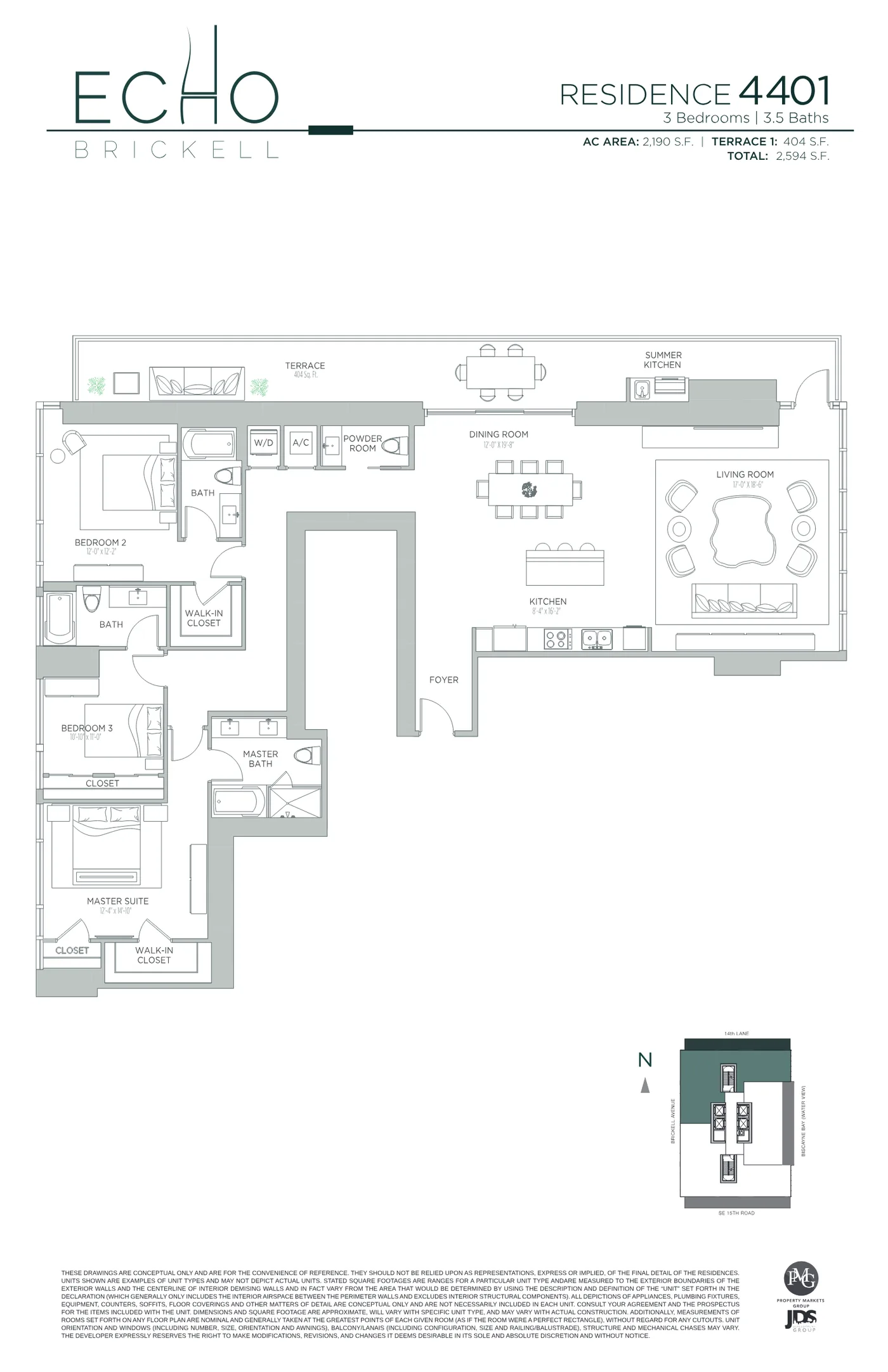 Echo Brickell floor plan Plan 159