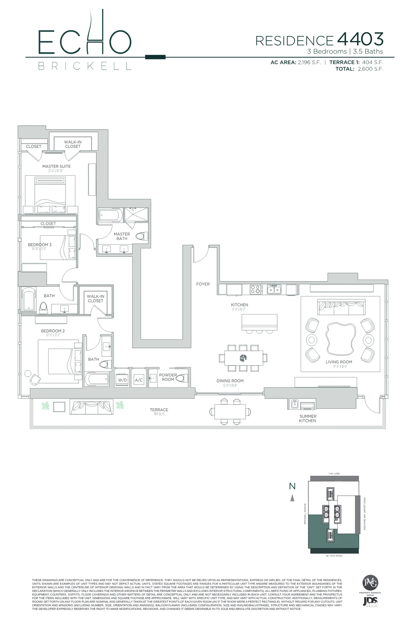 Echo Brickell floor plan Plan 161