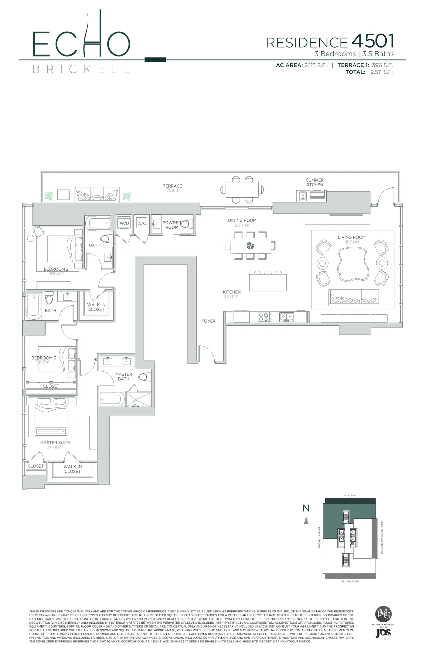 Echo Brickell floor plan Plan 162
