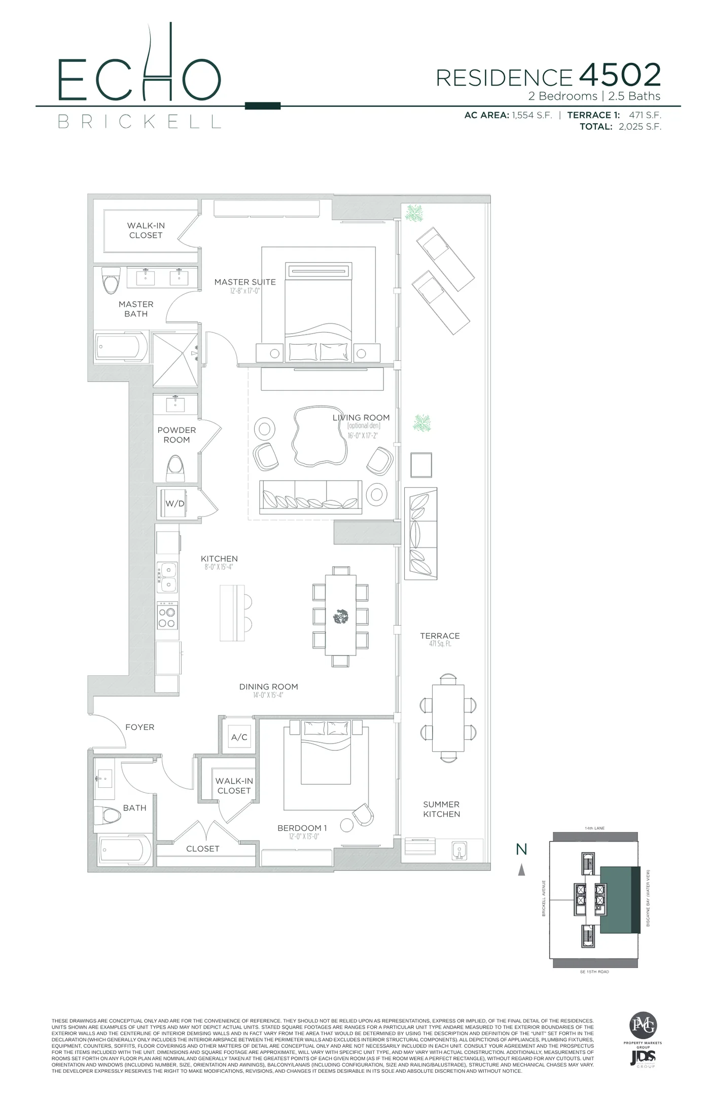 Echo Brickell floor plan Plan 163
