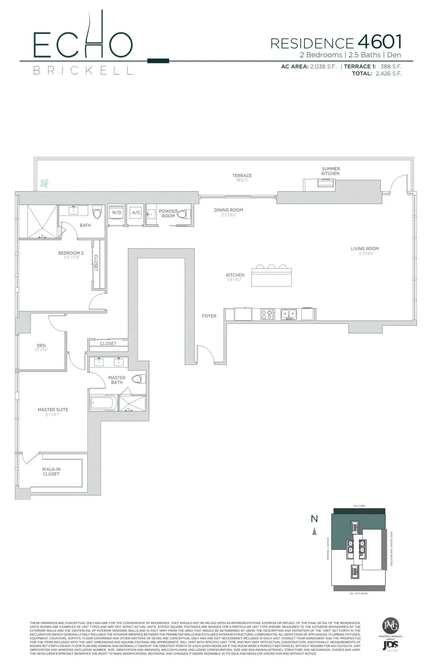 Echo Brickell floor plan Plan 165