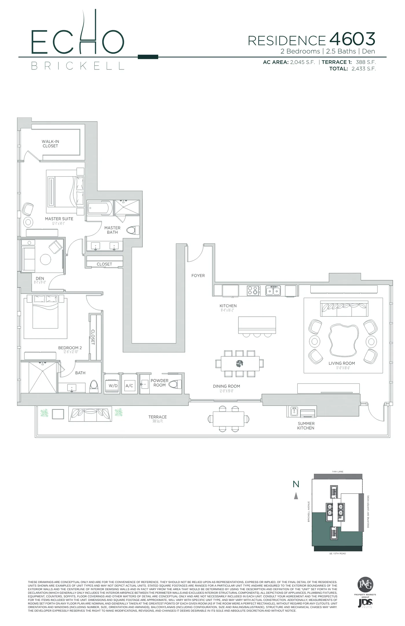 Echo Brickell floor plan Plan 167