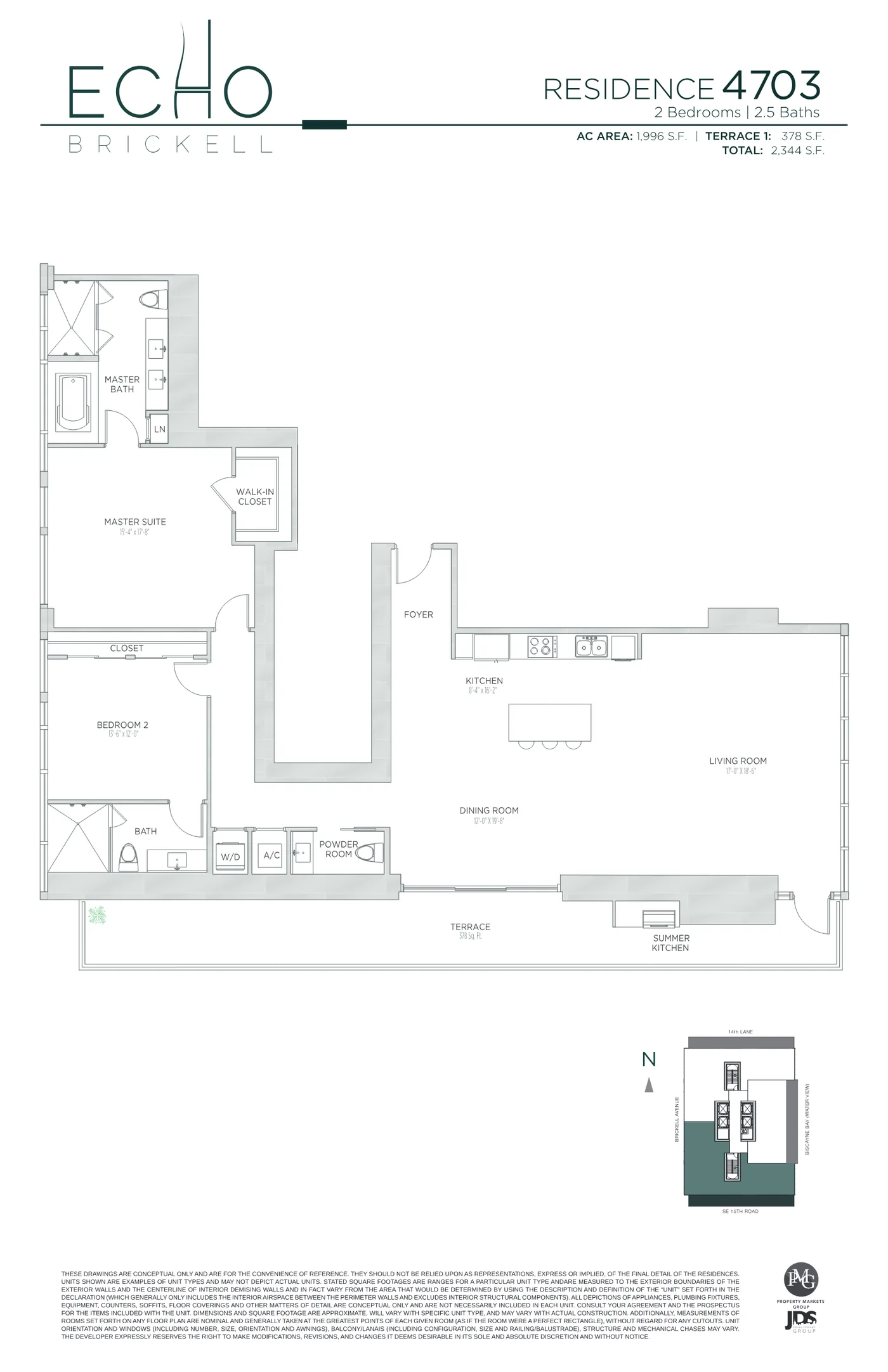 Echo Brickell floor plan Plan 170