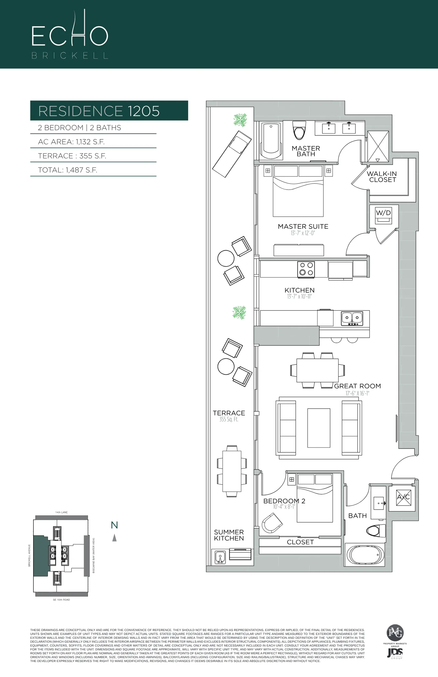 Echo Brickell floor plan Plan 23