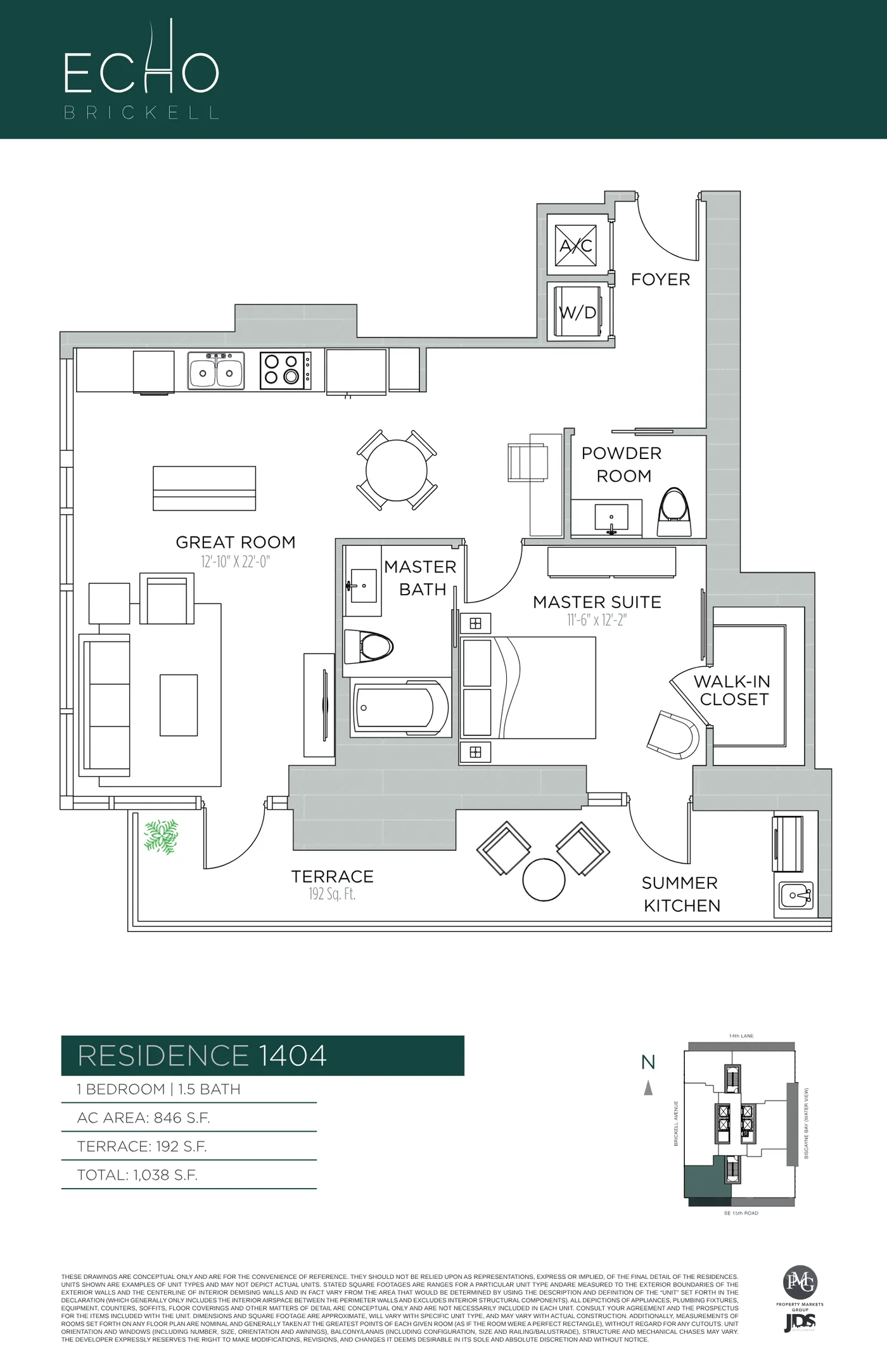 Echo Brickell floor plan Plan 28