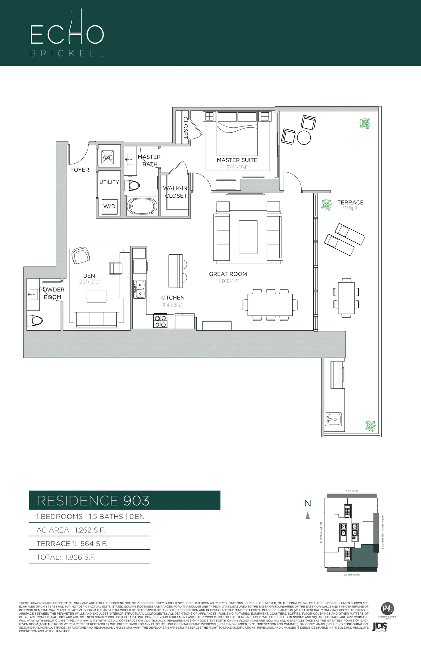 Echo Brickell floor plan Plan 3